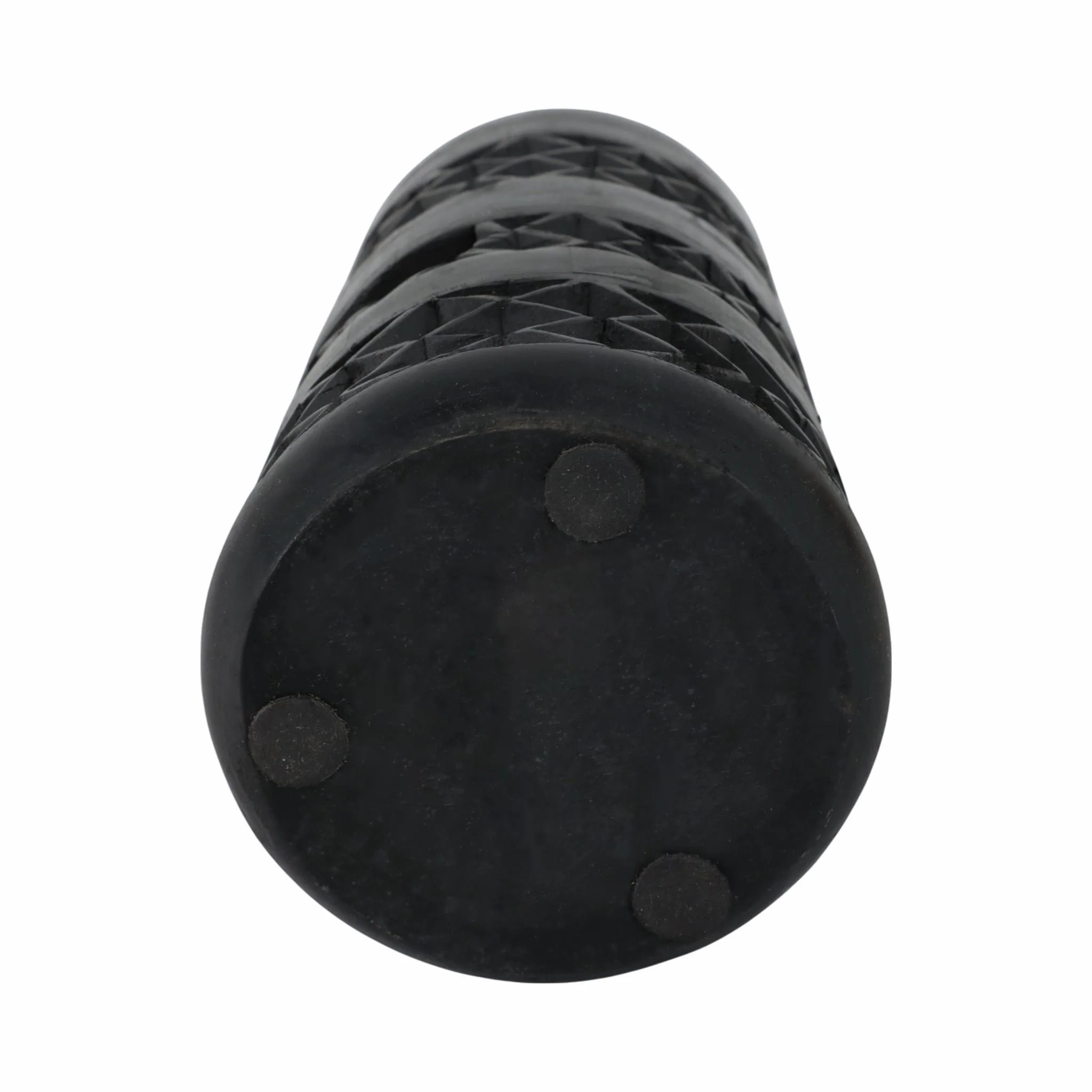 Wood 12" Stained Vase, Black - Image 7