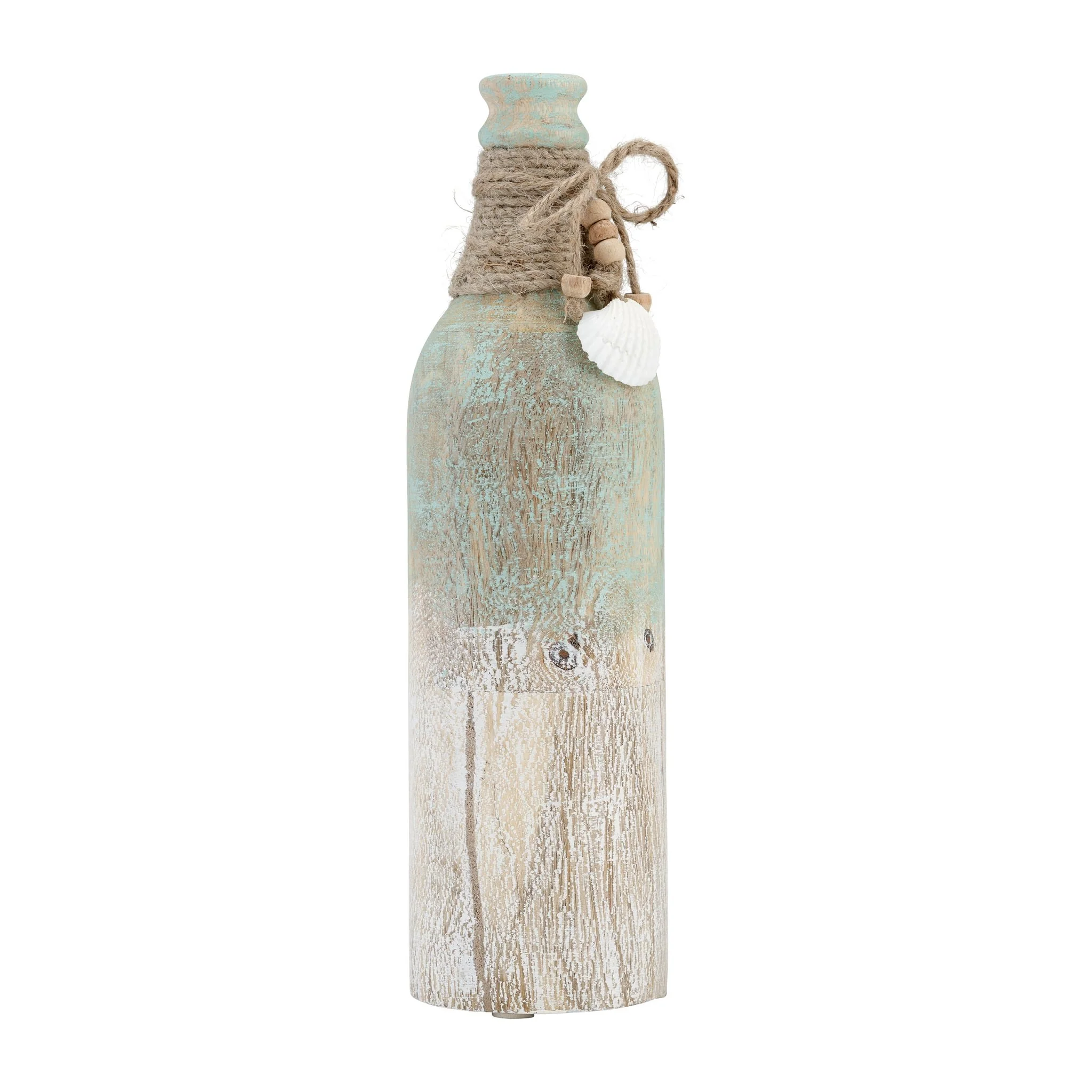 Wood, 12"h Tri-colored Bottle, Multi - Image 2