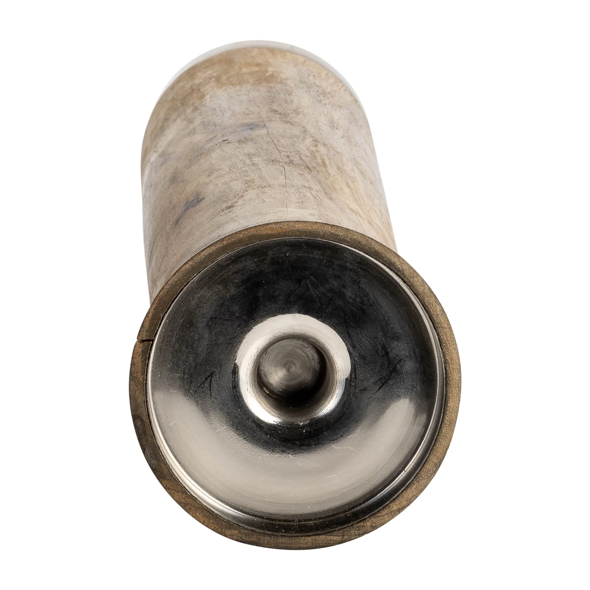 Wood, 14" Acrylic Detail Taper Candleholder, Natur - Image 4