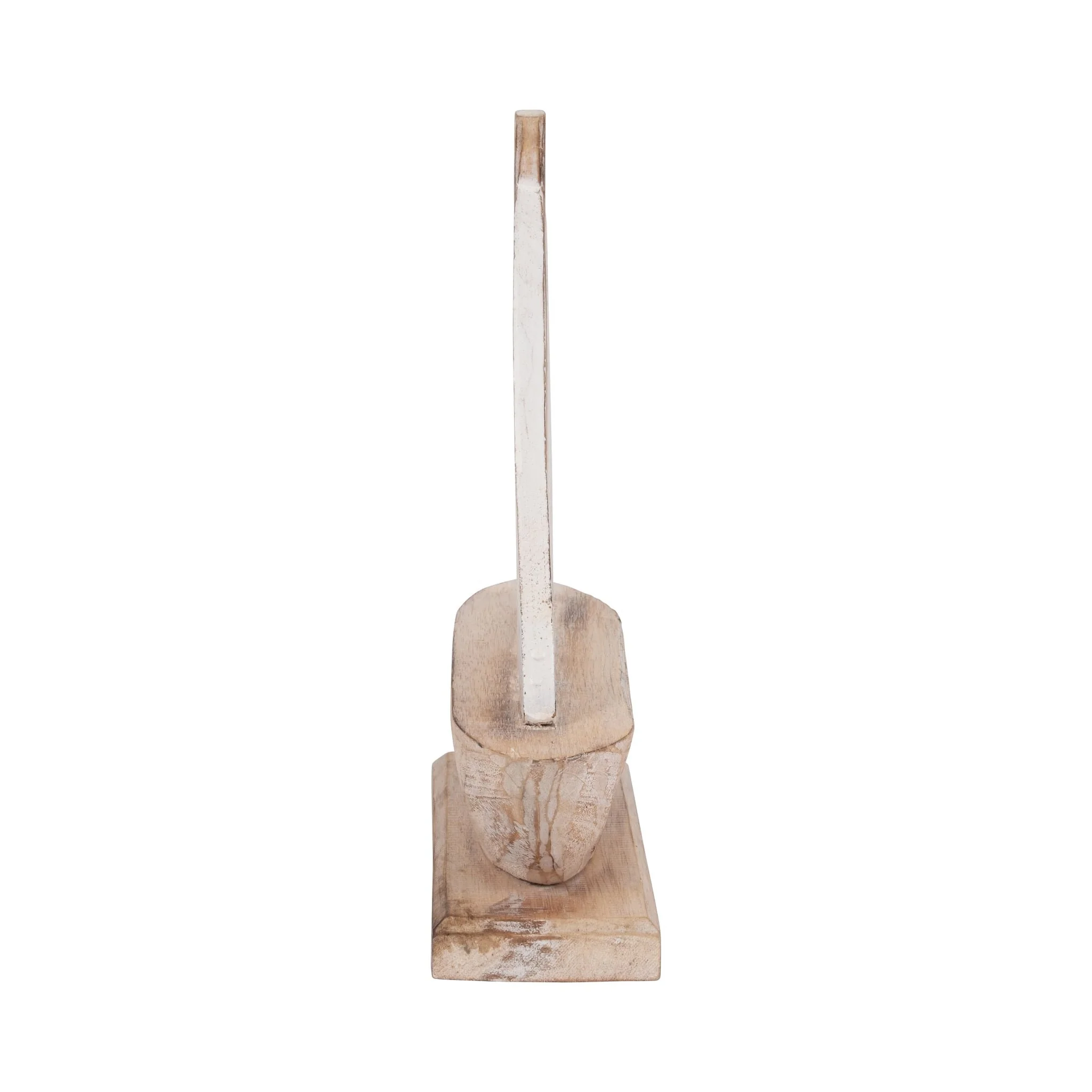 Wood, 14" Sailboat, Natural/white - Image 3