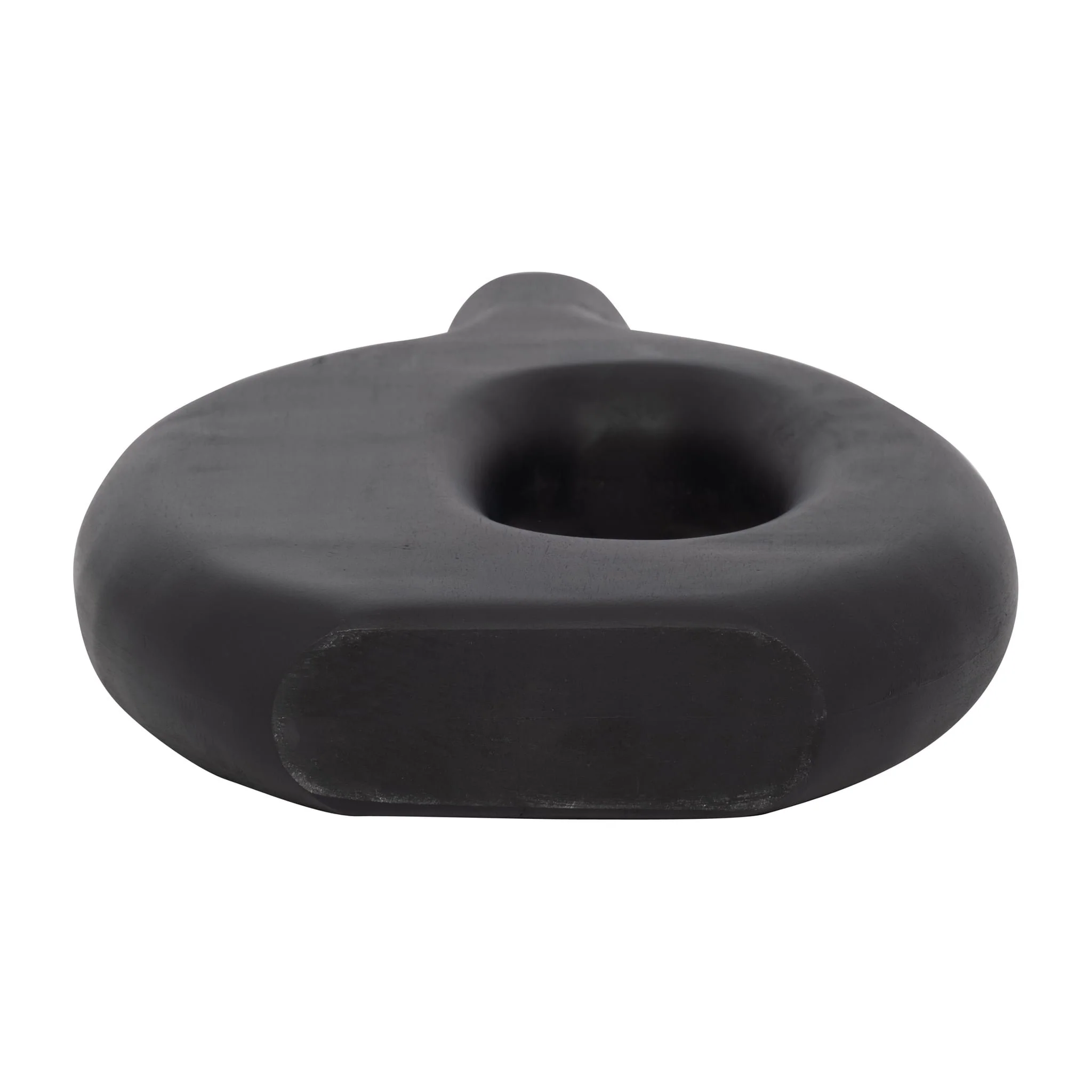 Wood, 14"h Cut-out Vase, Black - Image 7