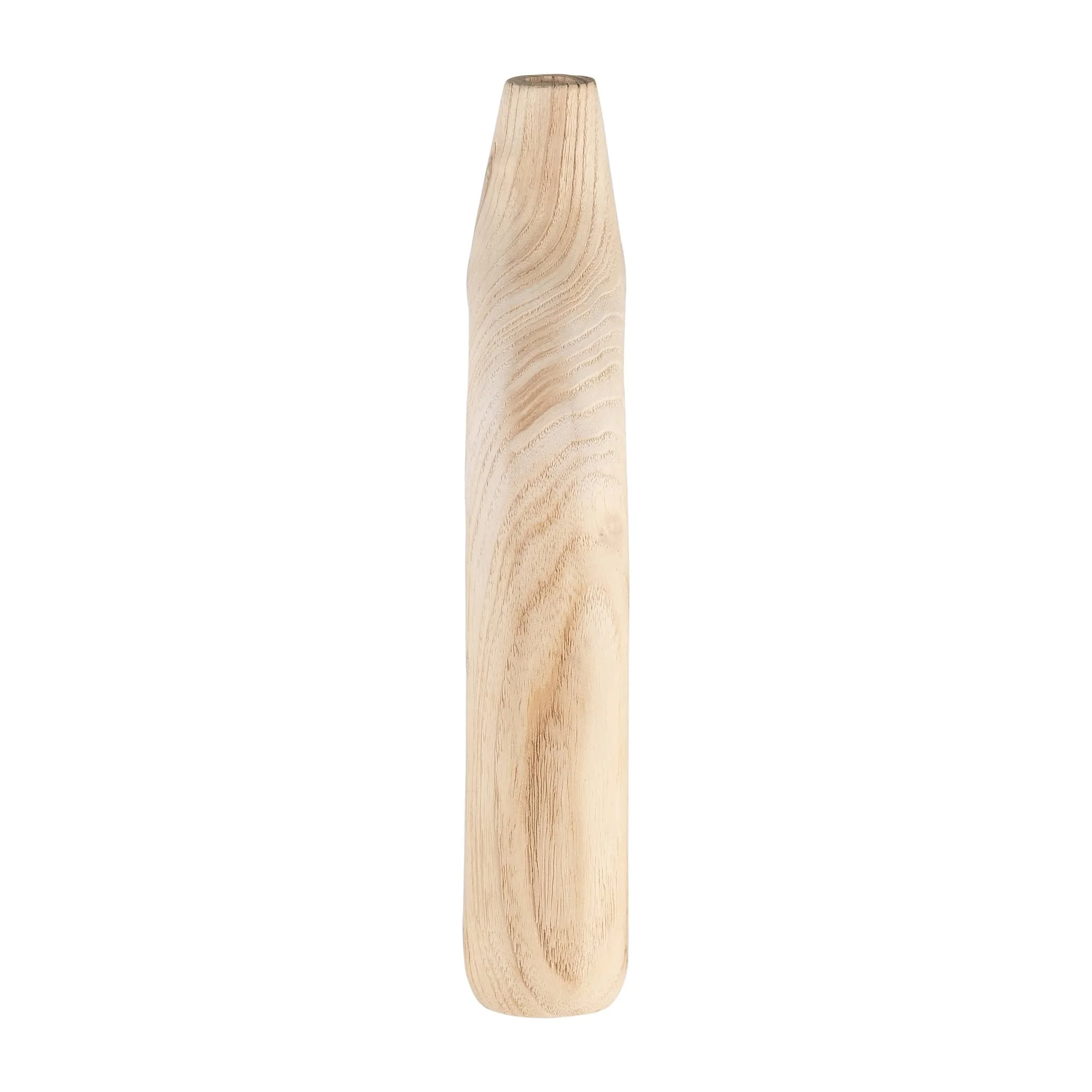Wood, 14"h Cut-out Vase, Natural - Image 3