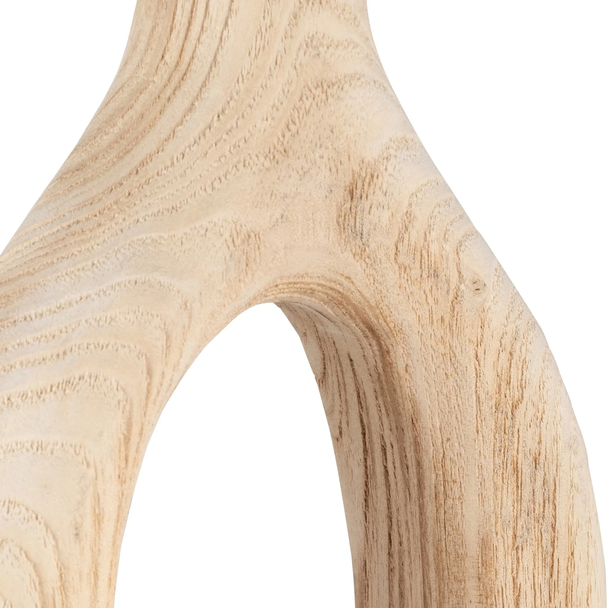 Wood, 14"h Cut-out Vase, Natural - Image 5