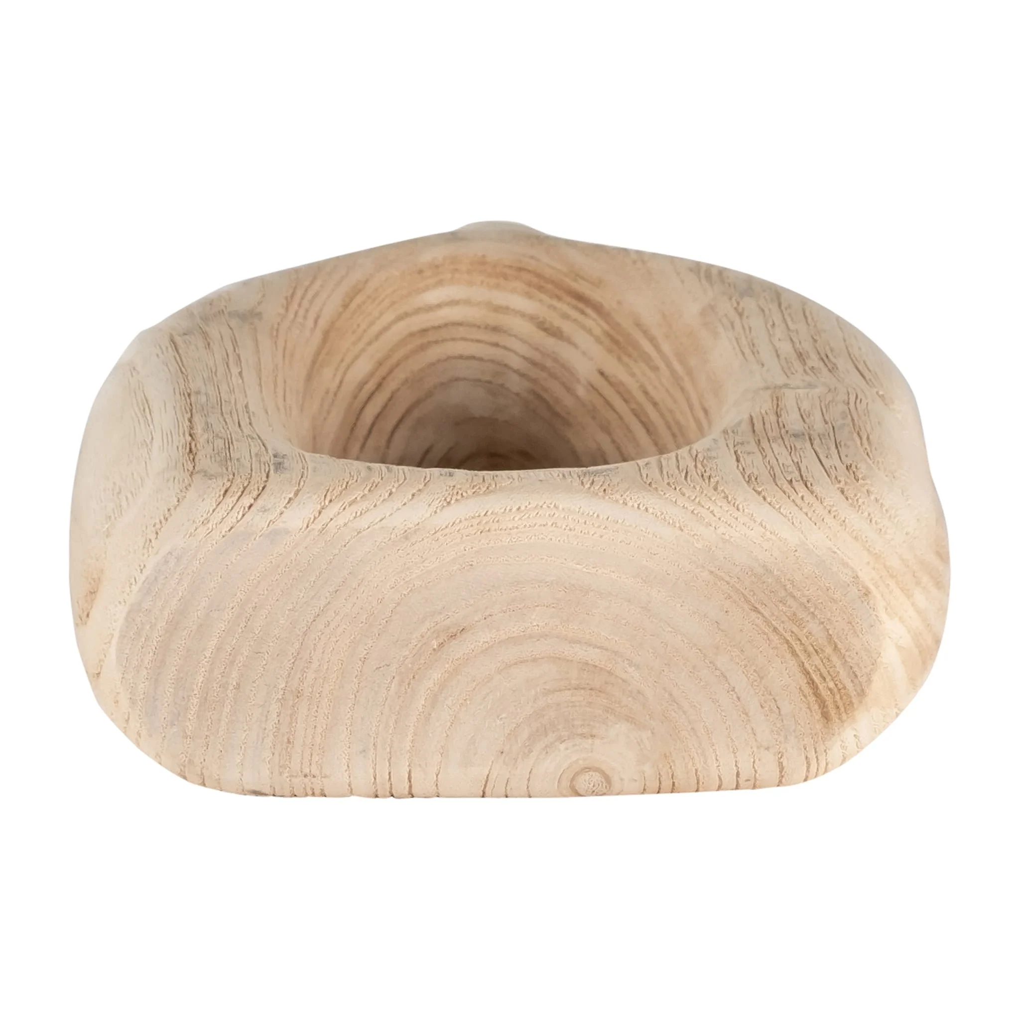 Wood, 14"h Cut-out Vase, Natural - Image 7