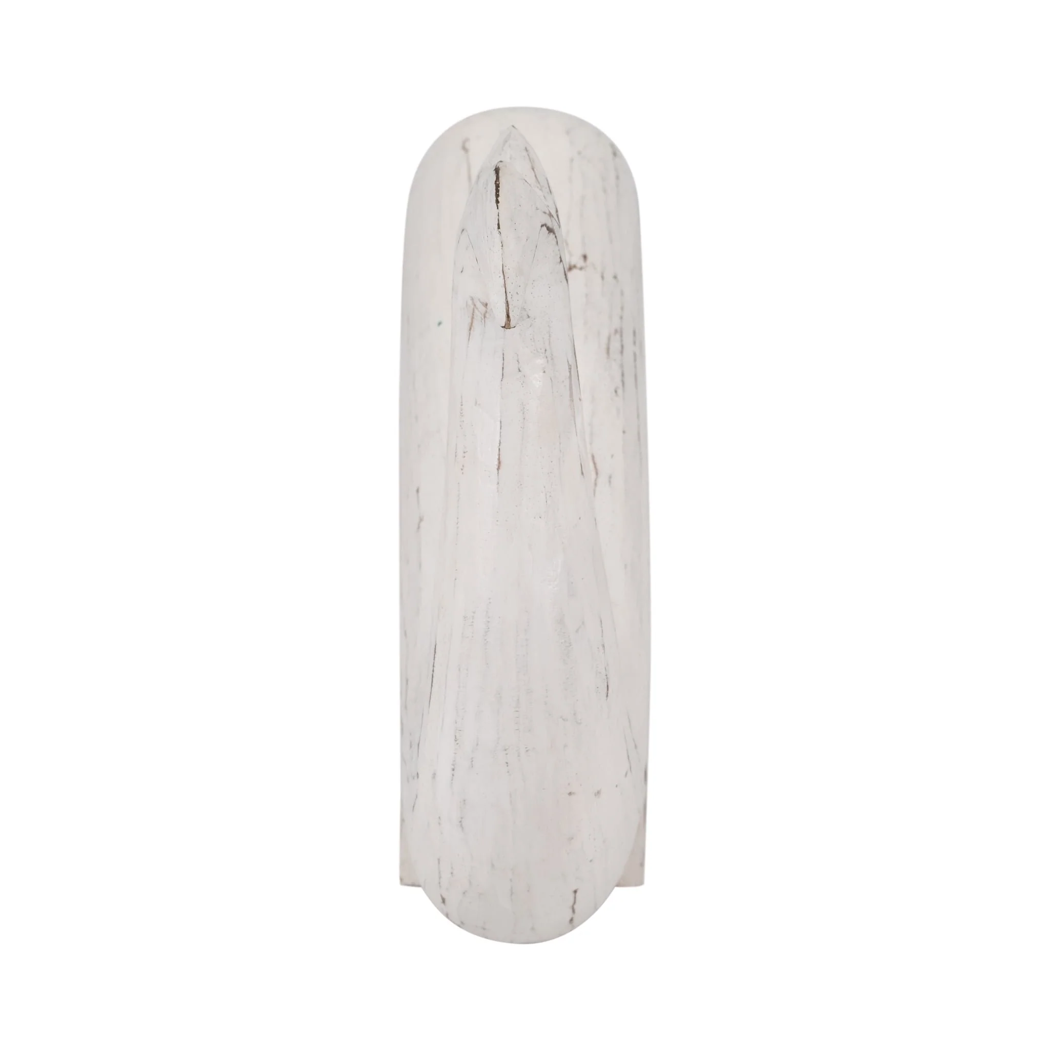 Wood, 15" Tail Up Whale, White - Image 4