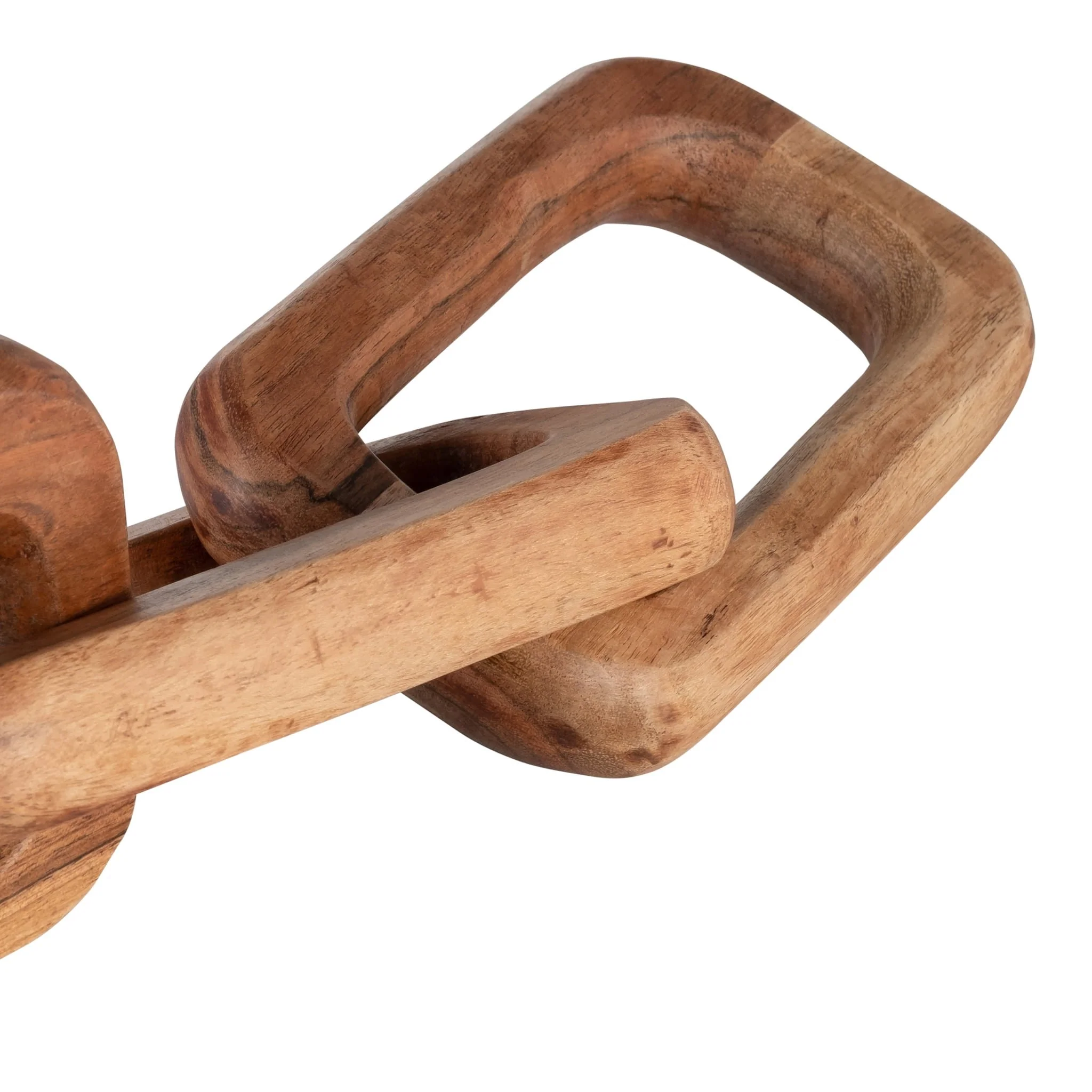 Wood,17", Triple Link Chain,brown - Image 4