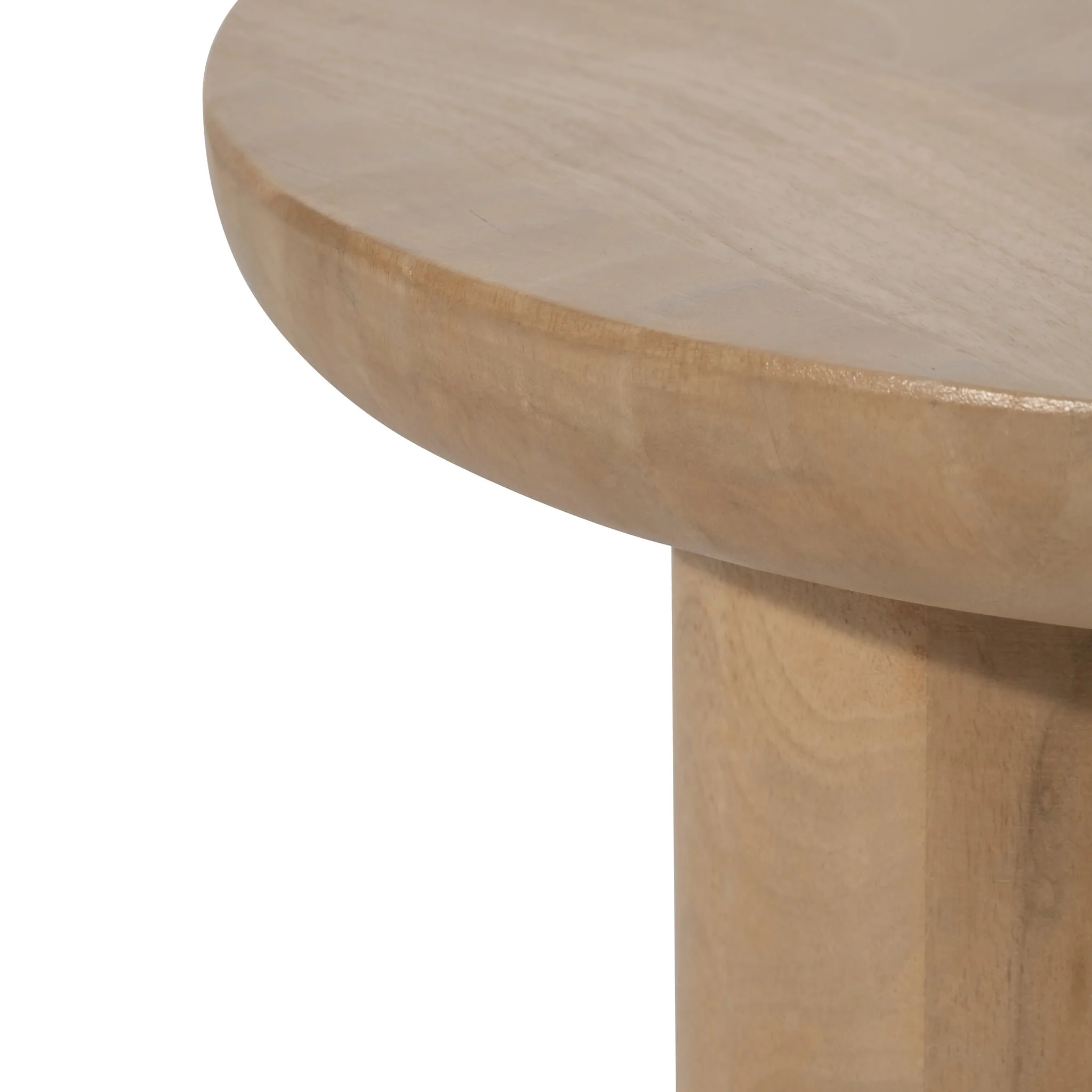 Wood, 18" Scandinavian Farmhouse Side Table, Nat - Image 3