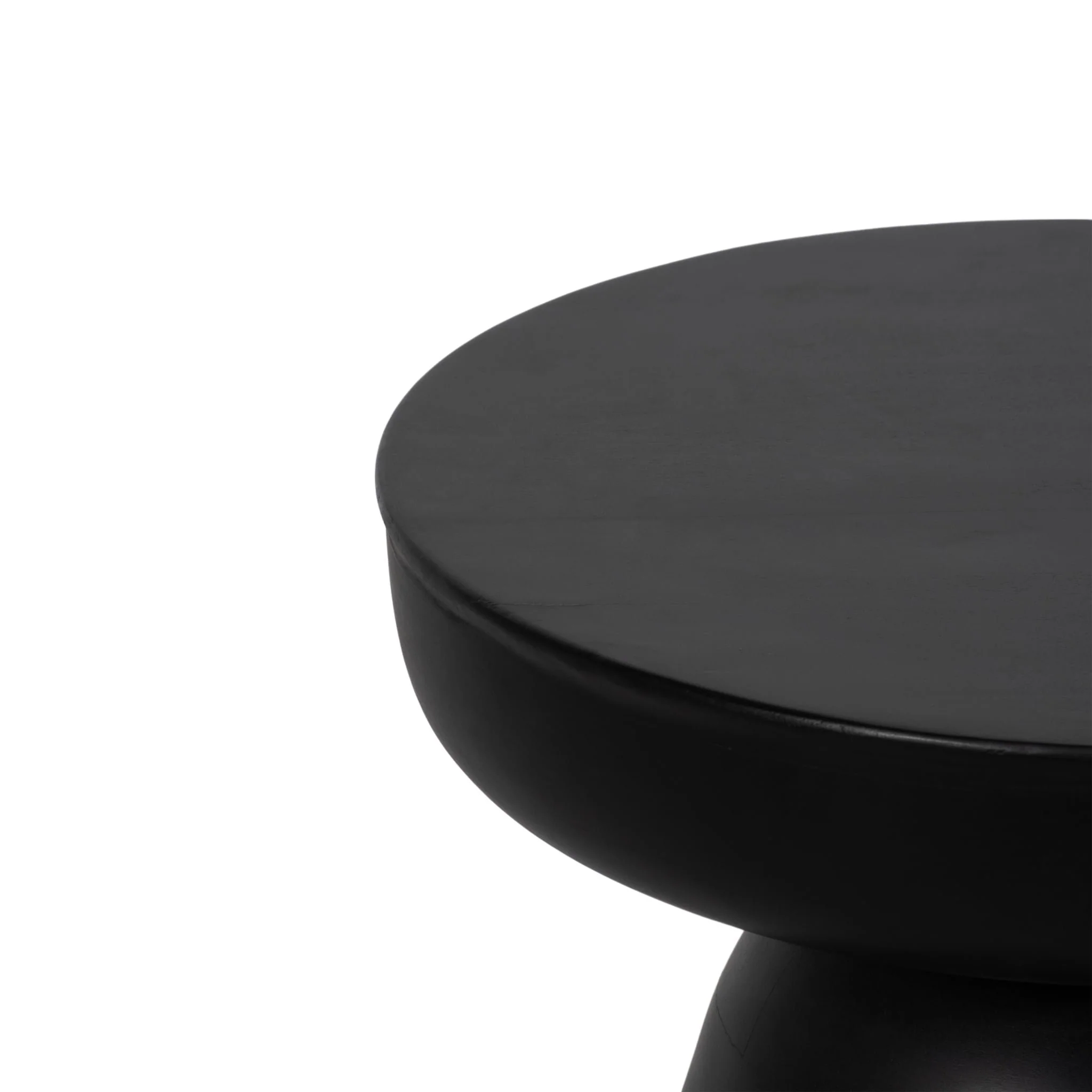 Wood, 19" Side Table, Black - Image 4
