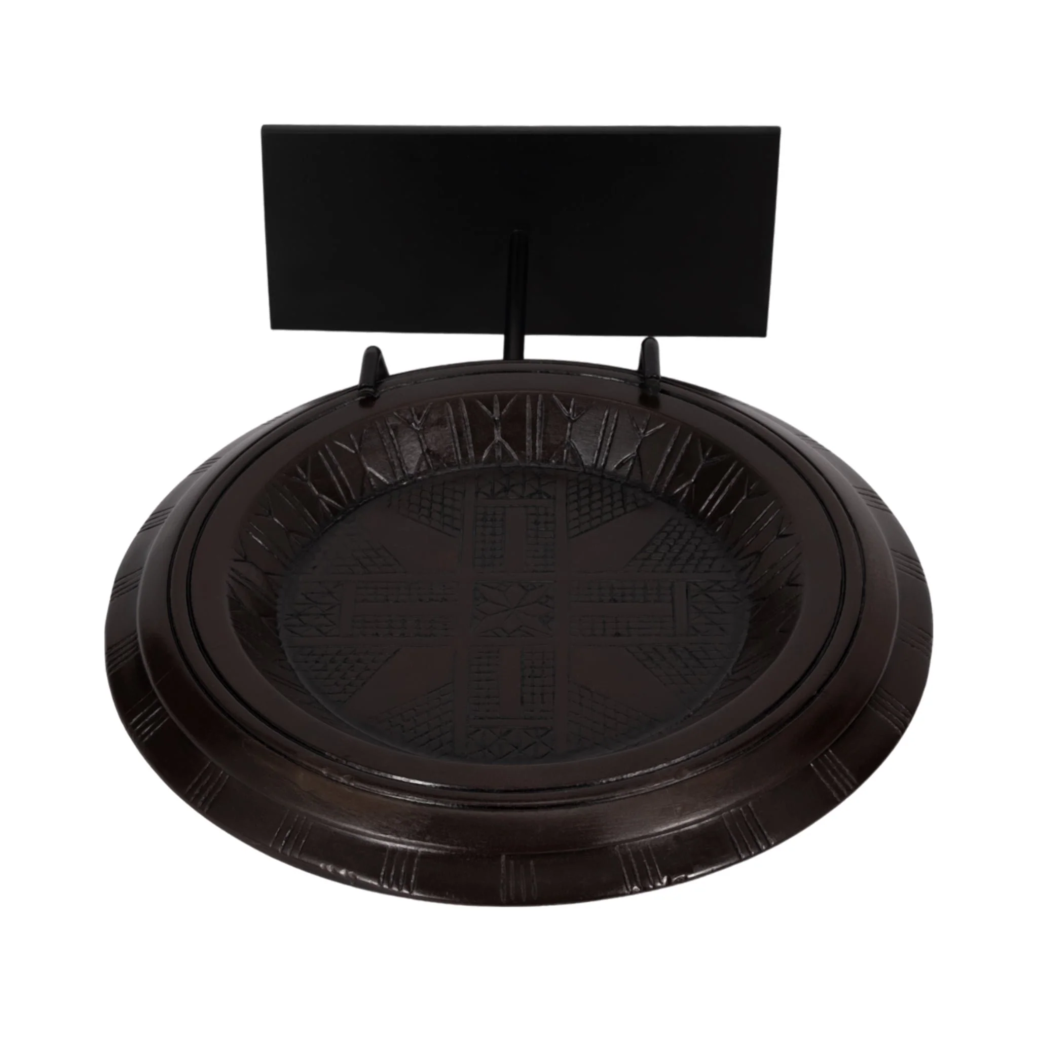 Wood, 21" Aztec Table Accent, Brown - Image 6