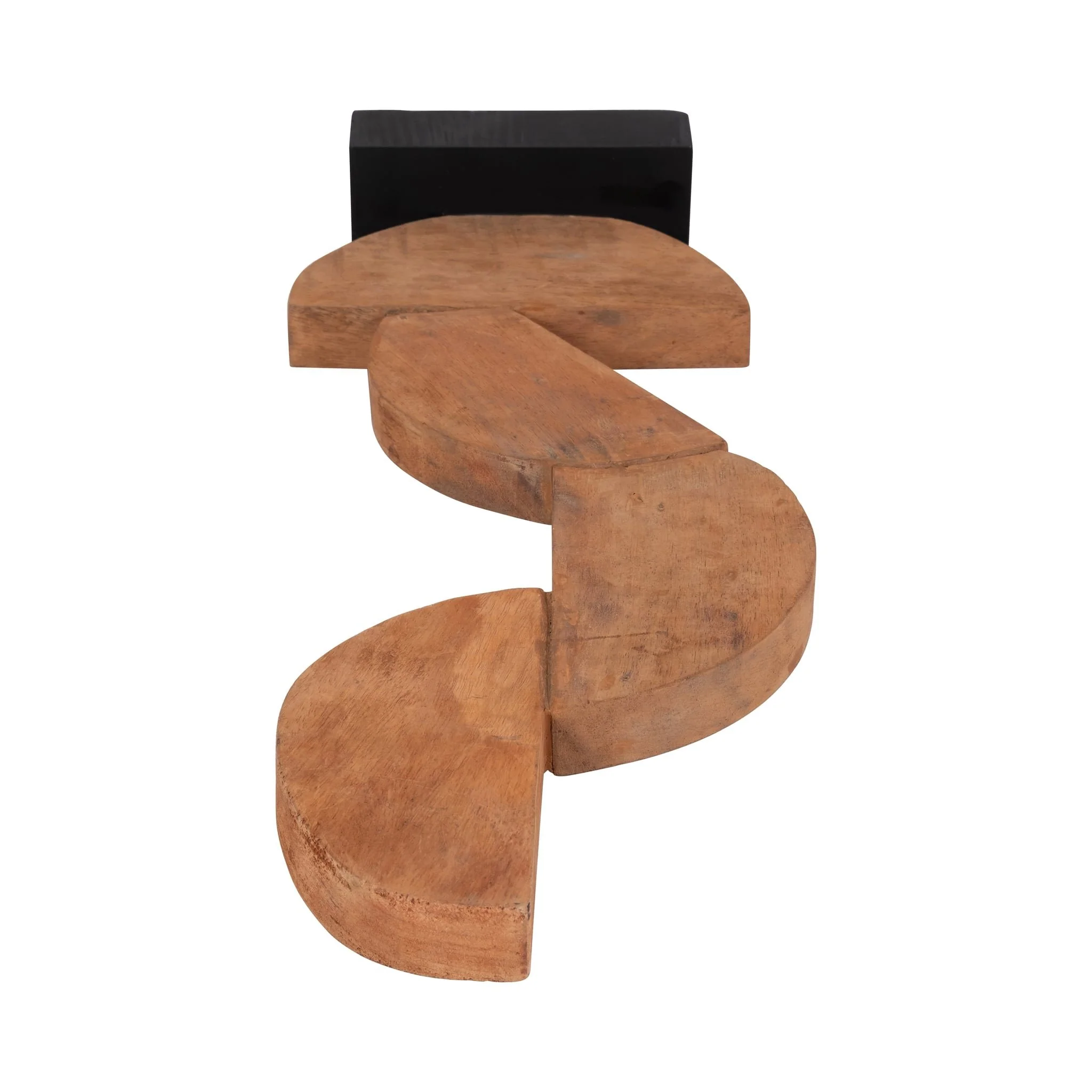 Wood, 23" 4 Half Circles Stacking, Brown - Image 6