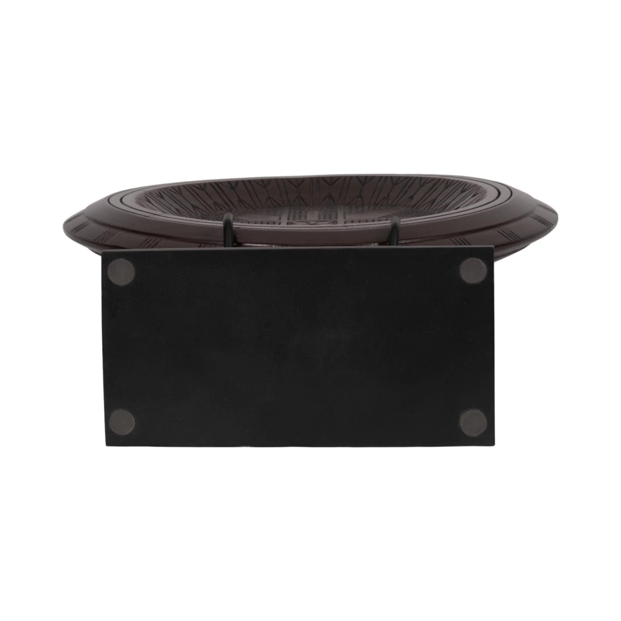 Wood, 24" Aztec Table Accent, Brown - Image 7