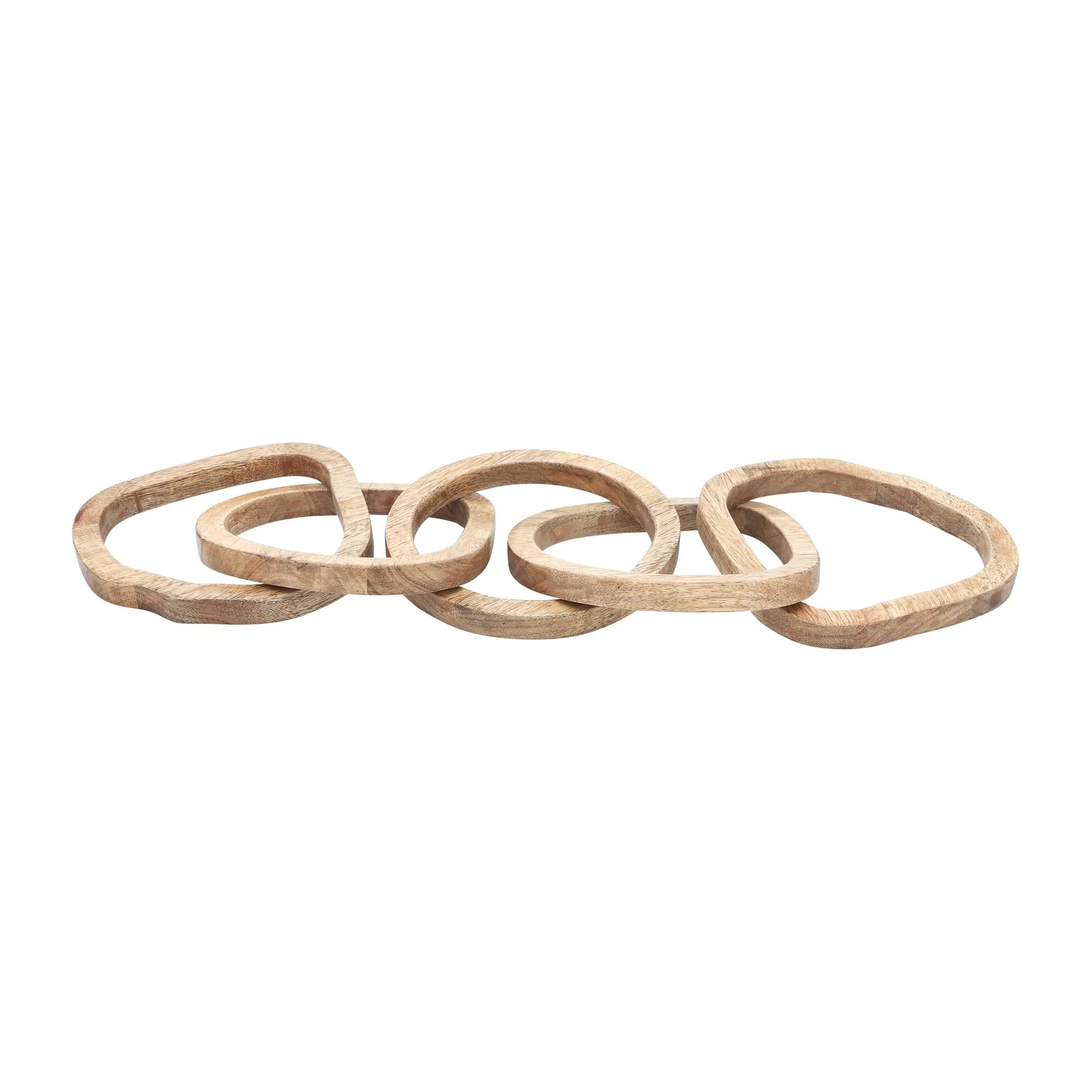 Wood, 26" 5-link Chains, Brown - Image 3