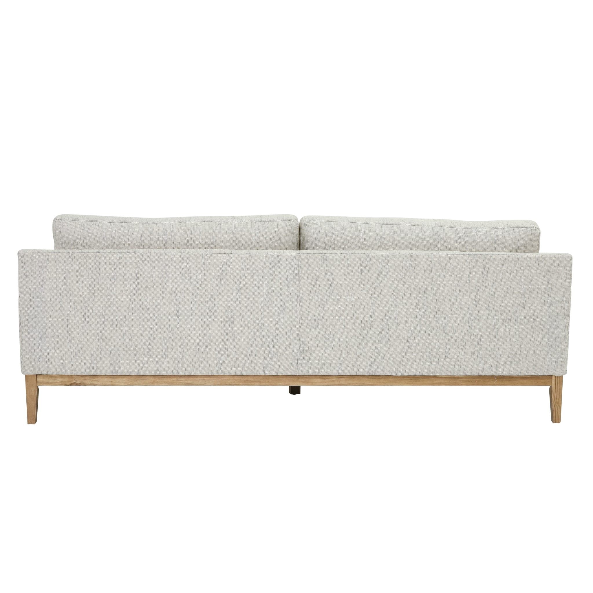 Wood, 3-seater  Bolstered Sofa, Beige Kd - Image 4