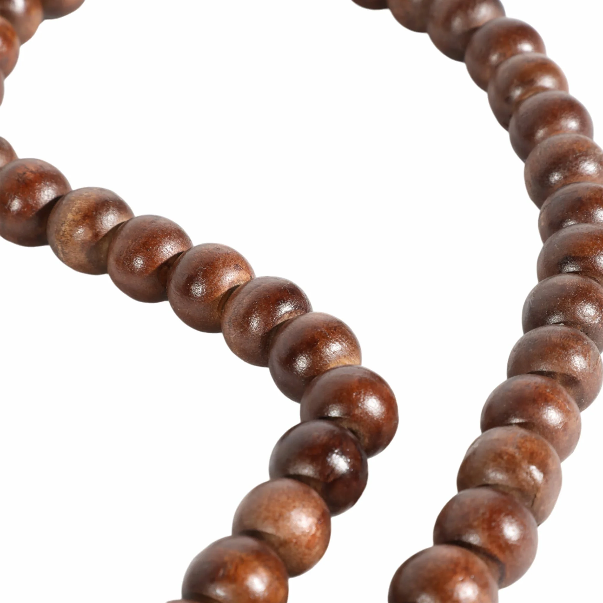 Wood, 30x.75 Double Bead Garland, Dark Brown - Image 4