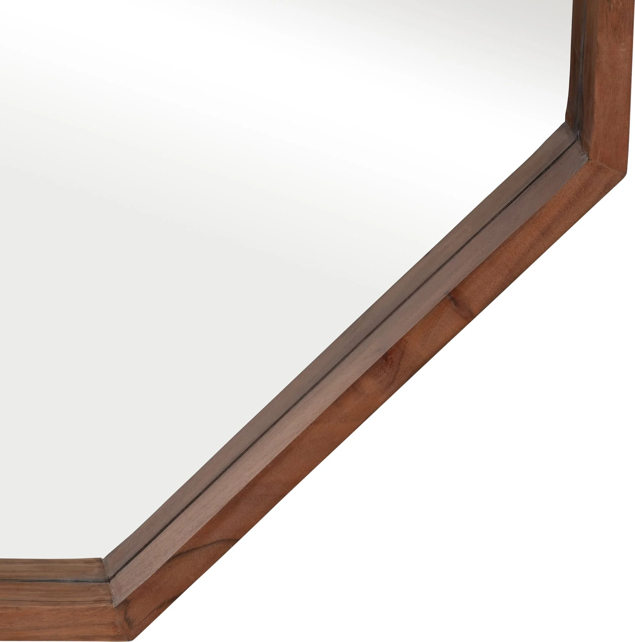 Wood,30x30, Octagon Shaped Mirror,cherry - Image 4