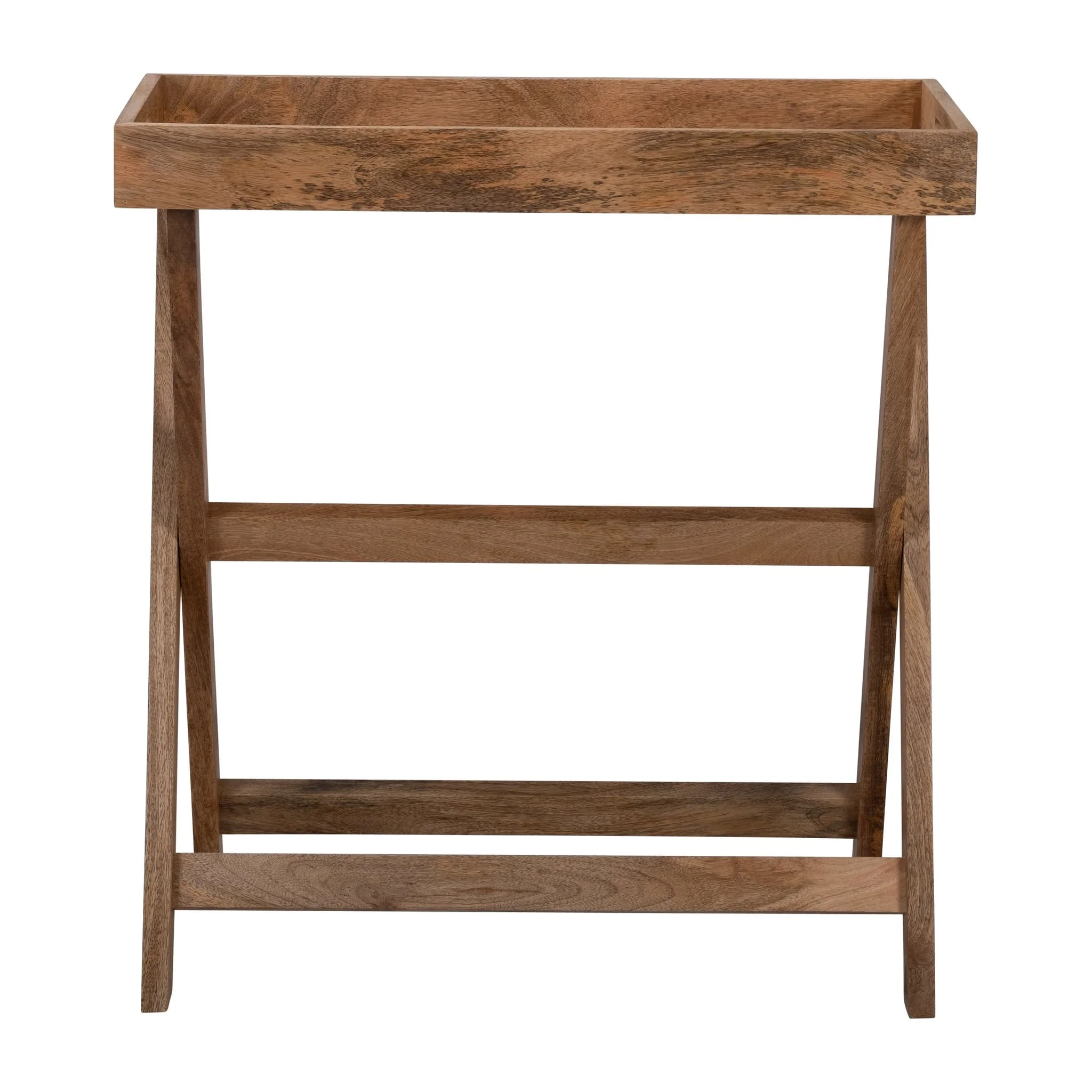 Wood, 30x32" Butler Tray W/ Stand, Brown Kd - Image 4