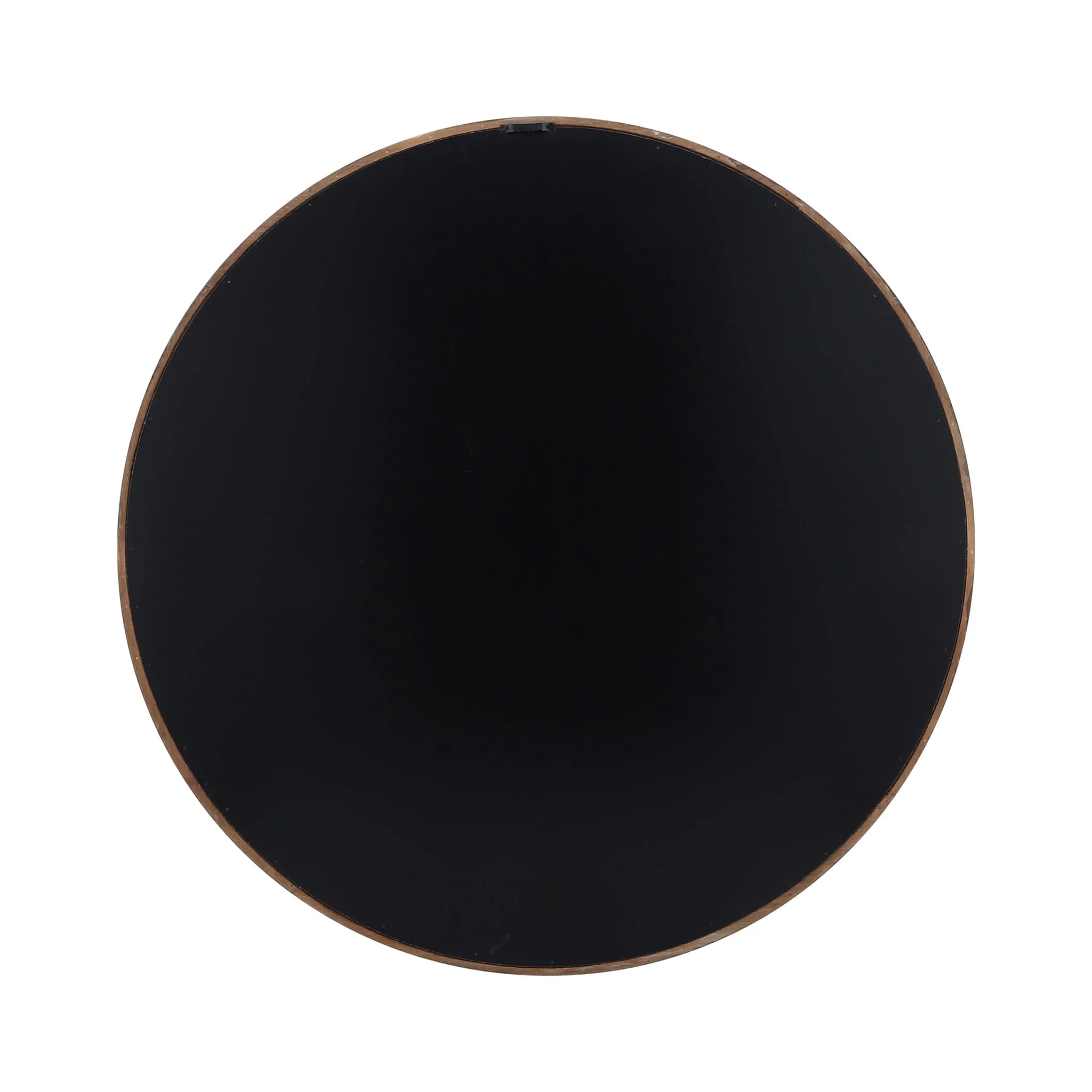 Wood, 32" Round Mirror, Brown Wb - Image 2