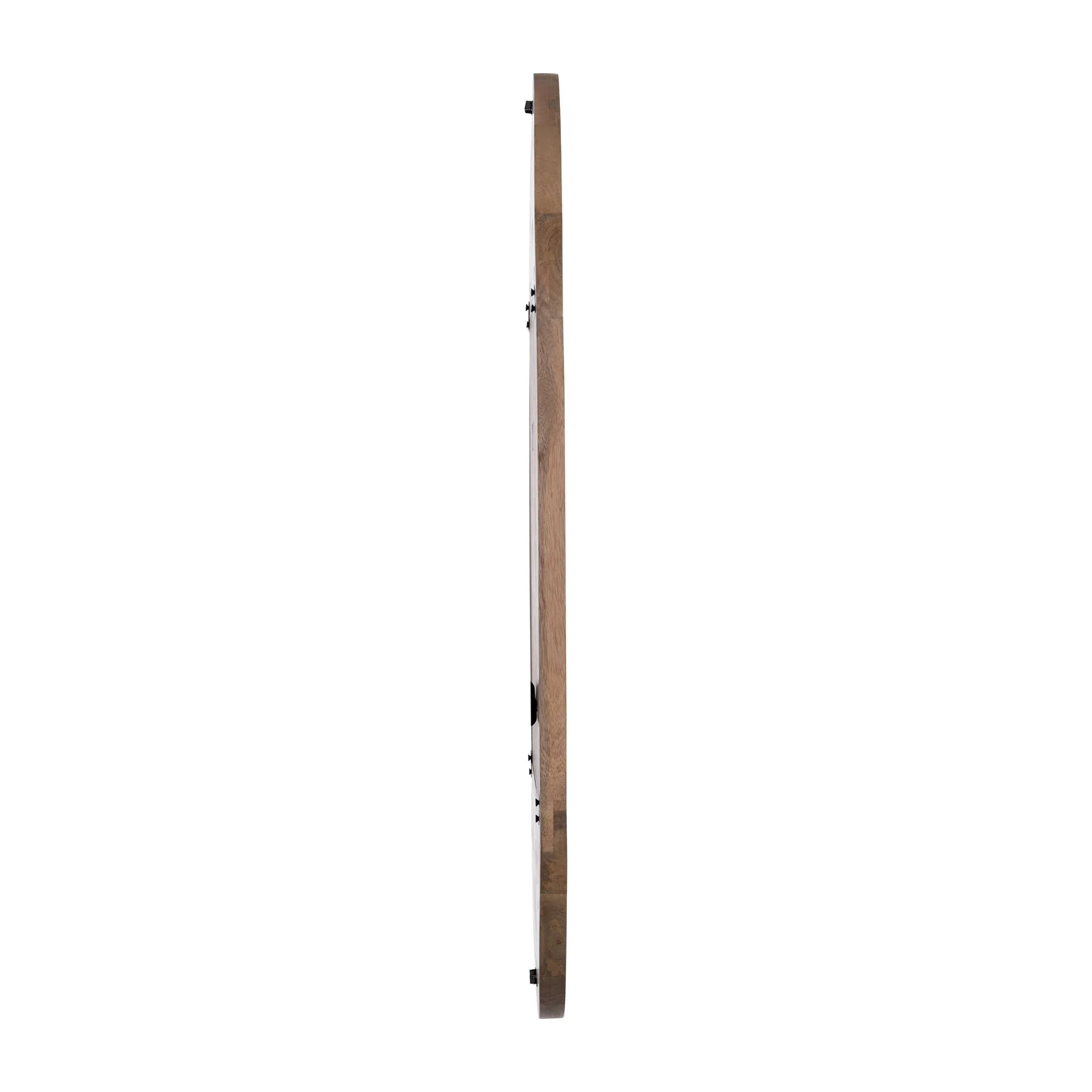 Wood, 34"lx18"w Oval Mirror, Brown - Image 3