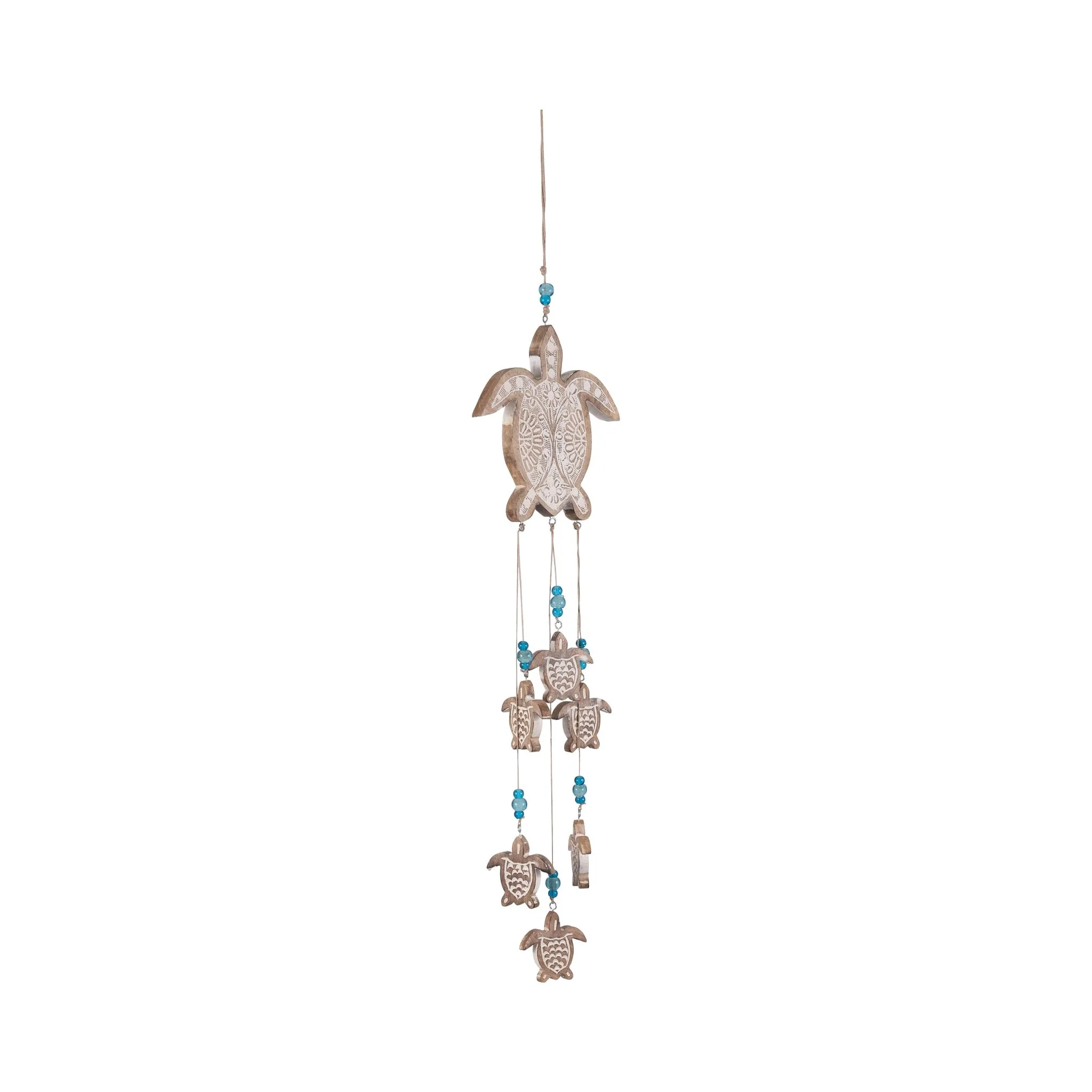 Wood, 35" Sea Turtle Hangings, Multi - Image 2
