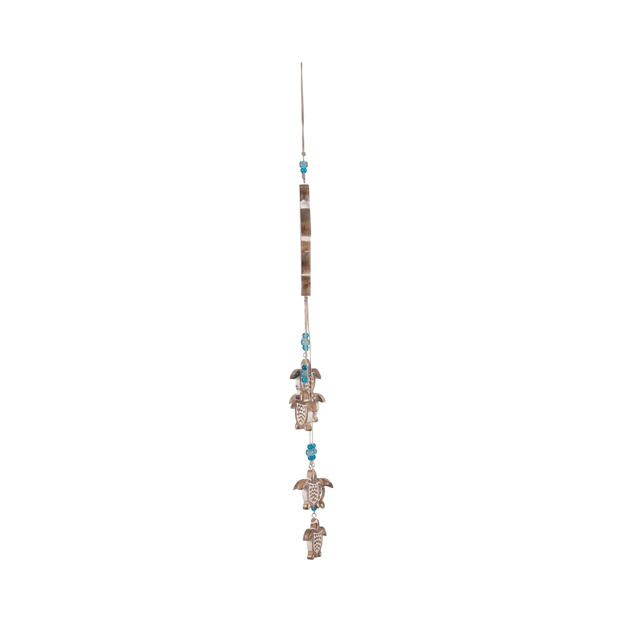 Wood, 35" Sea Turtle Hangings, Multi - Image 3