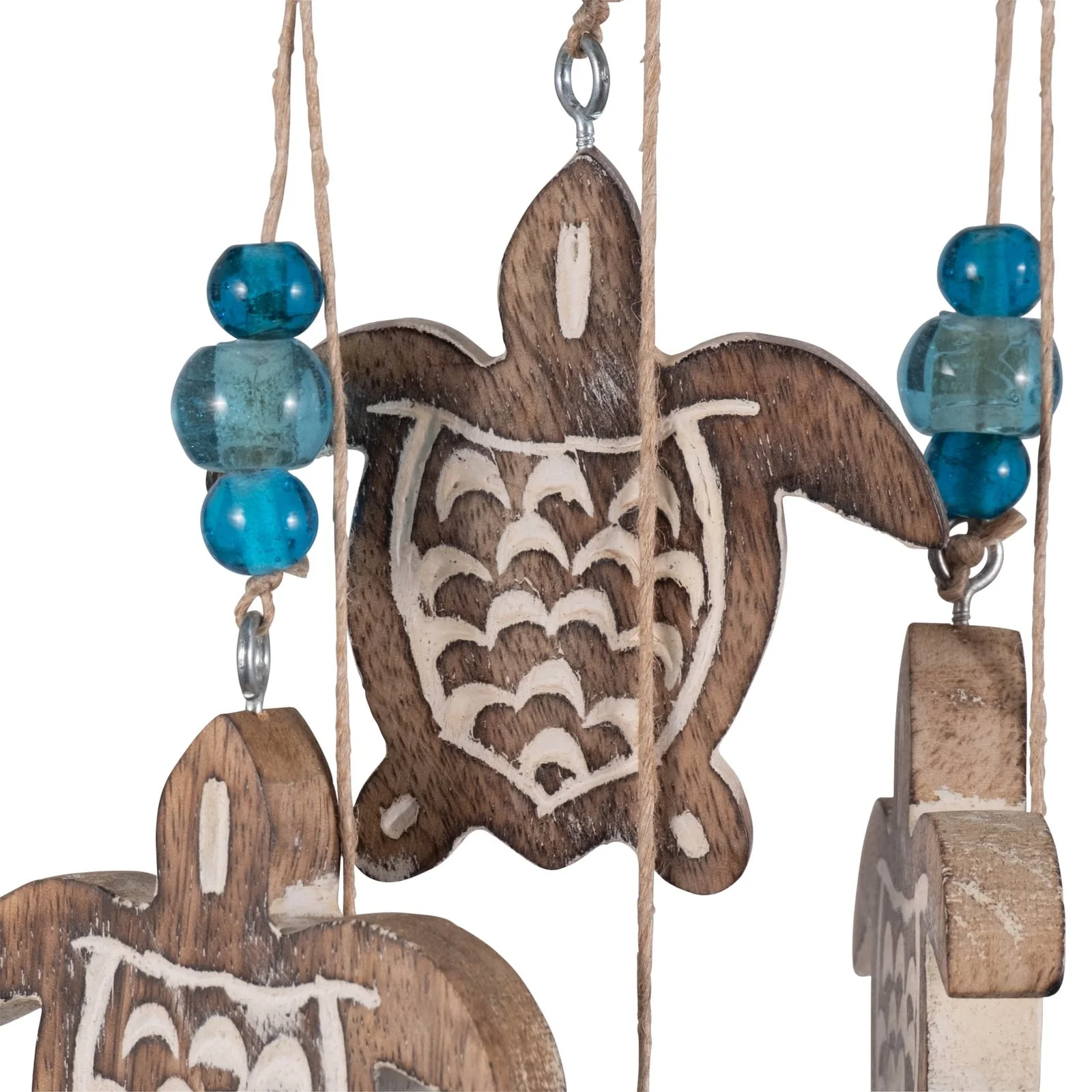 Wood, 35" Sea Turtle Hangings, Multi - Image 5