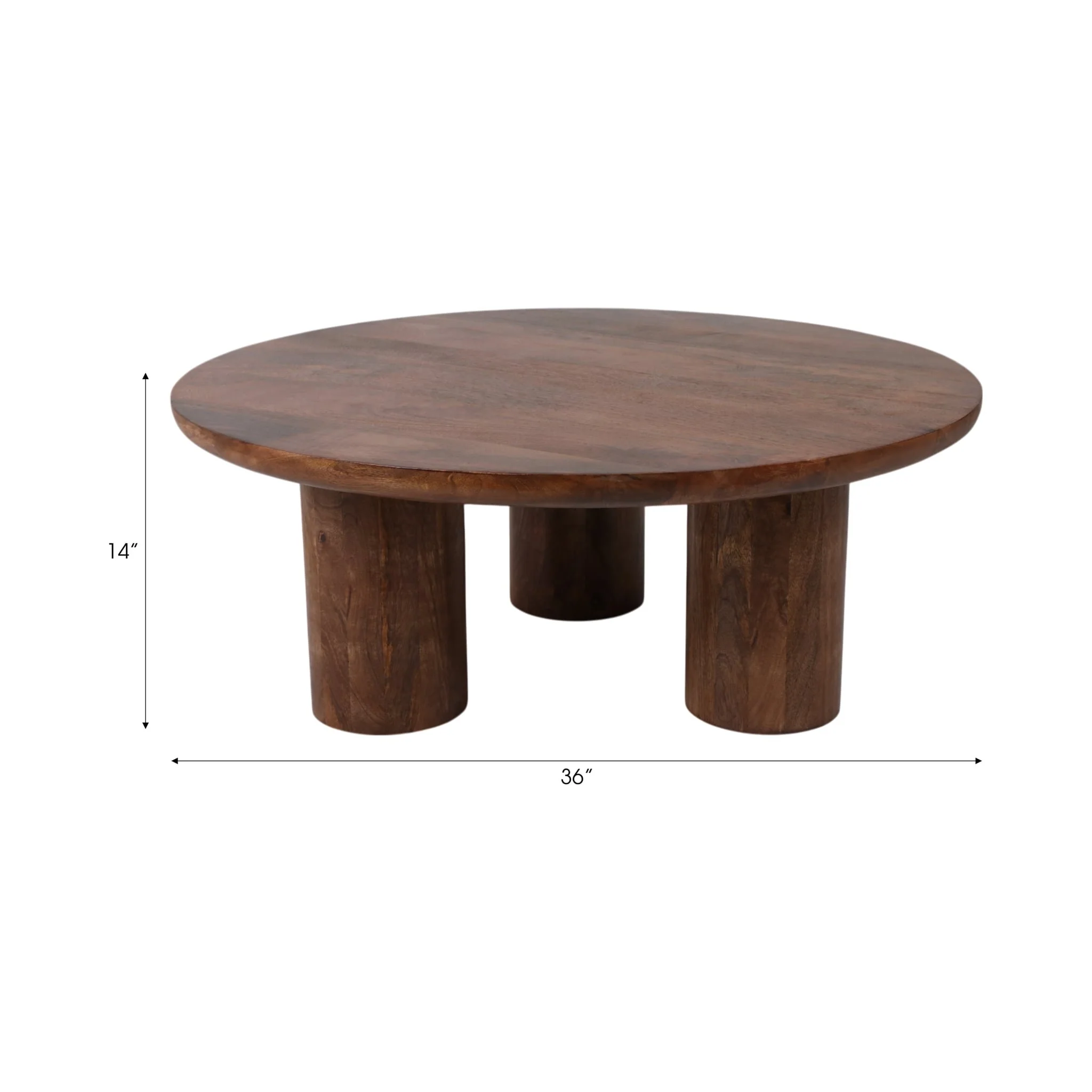 Wood,36" Scandinavian Coffee Table,brwn Kd - Image 8