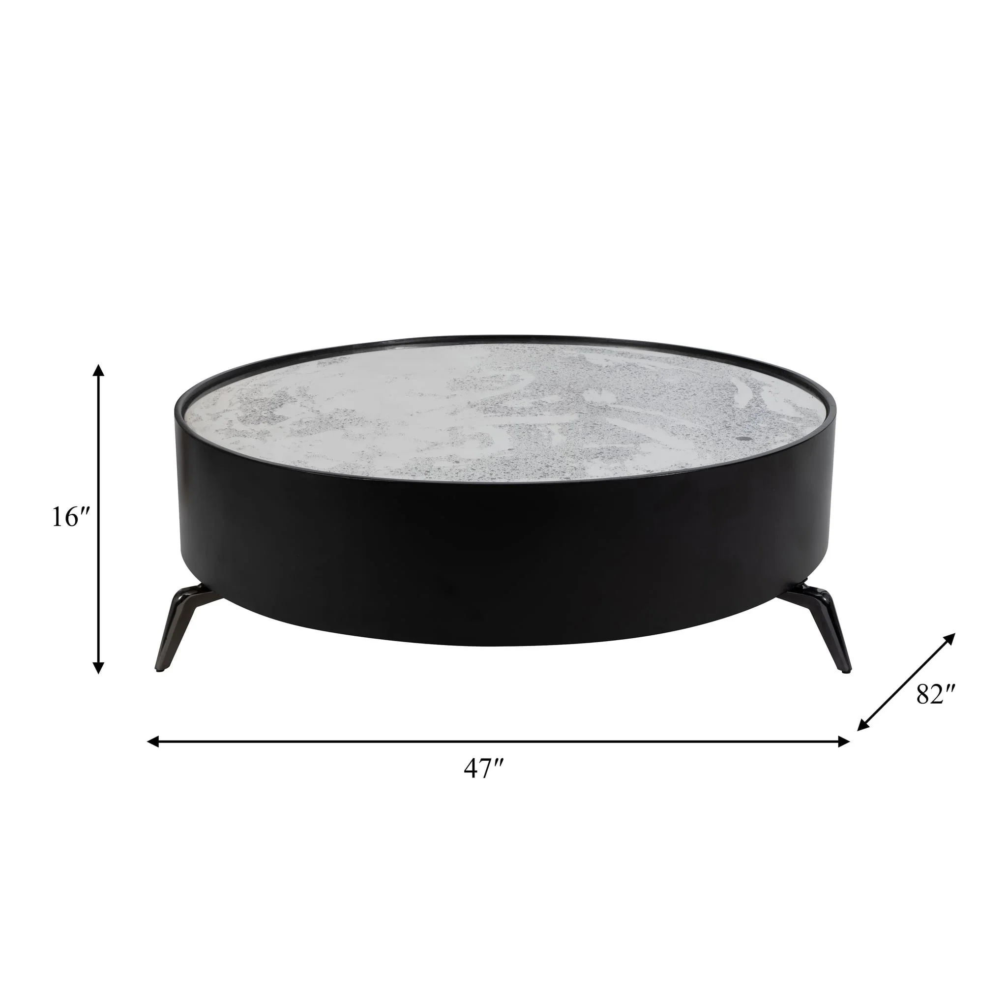 Wood, 47" Spider Leg, Coffee Table, Blk, Kd - Image 7
