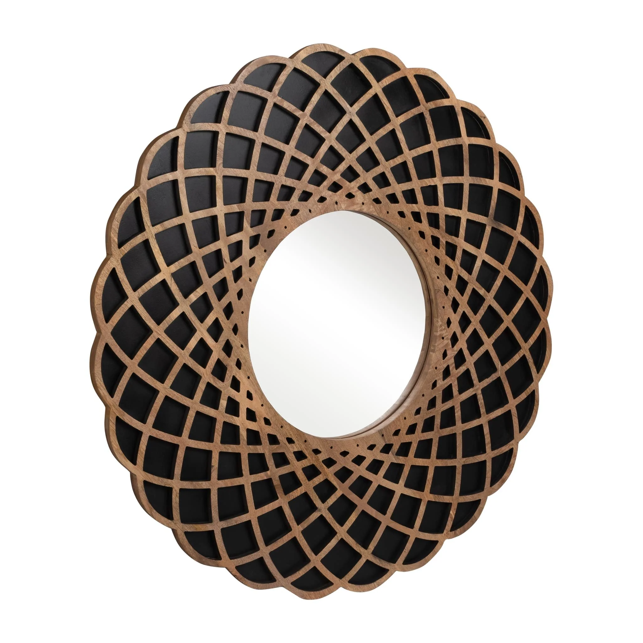 Wood, 48" Kaleidoscope Mirror, Black - Image 2
