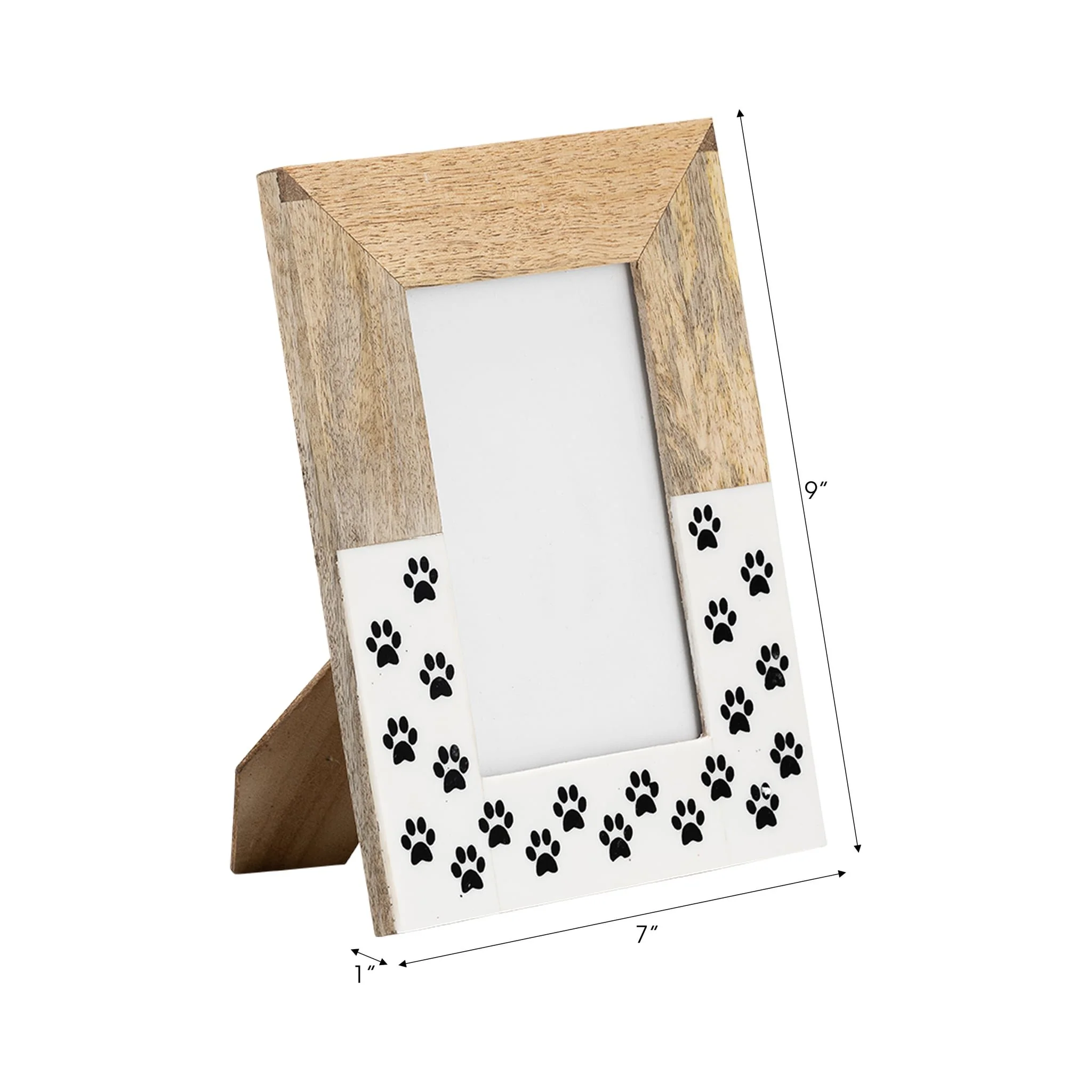 Wood, 4x6, Dog-paws Photo Frame,white - Image 6