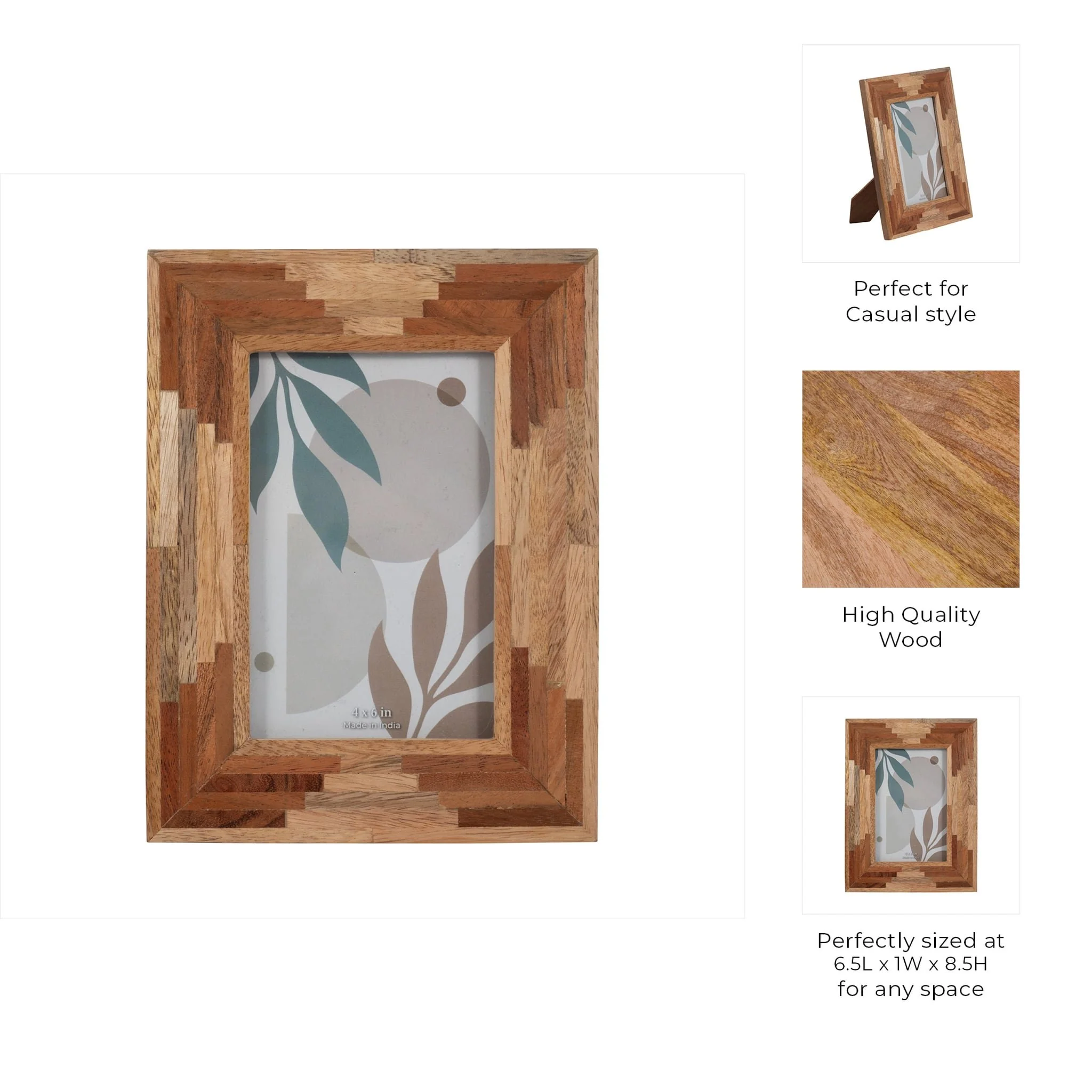 Wood, 4x6 Layers Photo Frame, Natural - Image 8