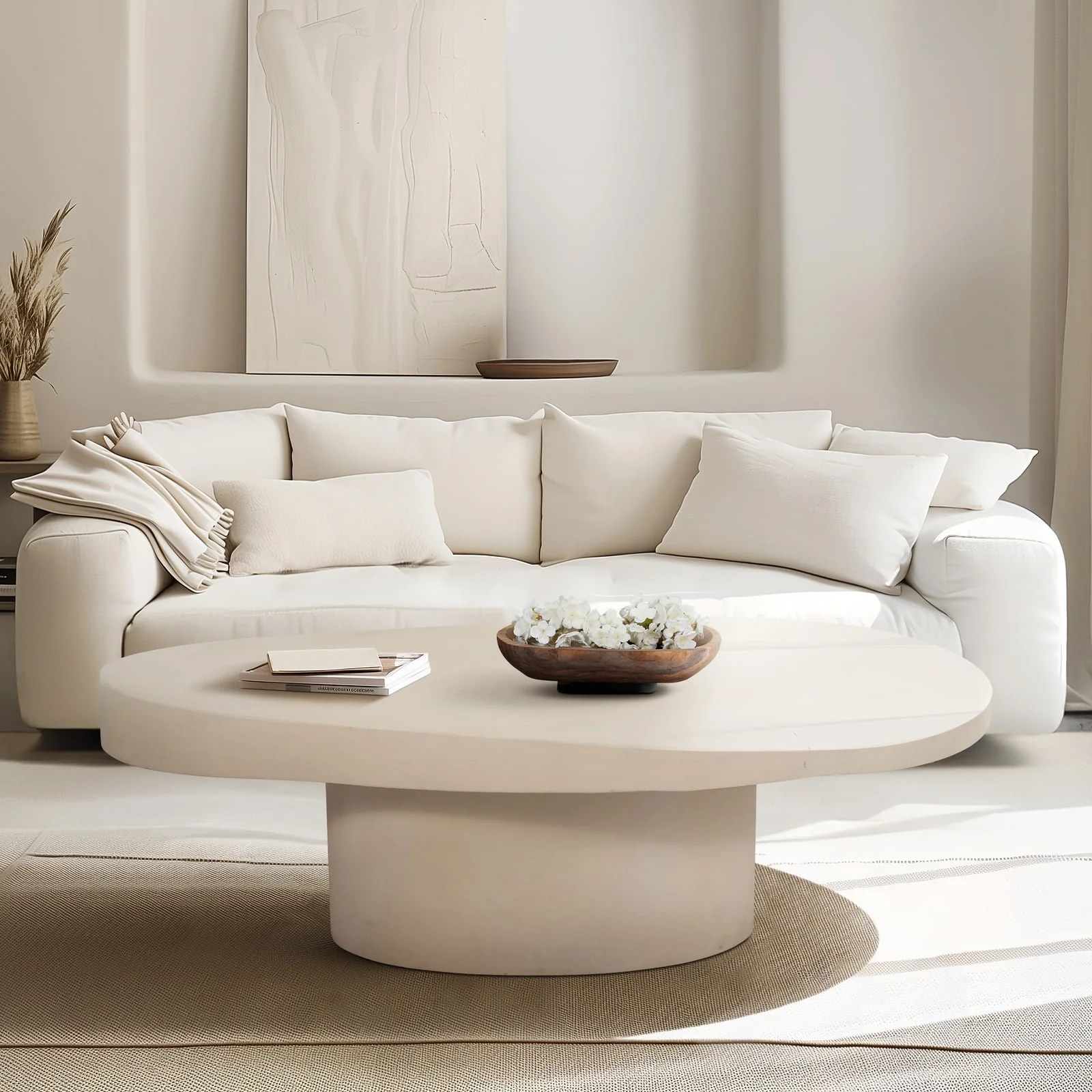Wood, 52" Minimalist Coffee Table, Kd, 2boxes - Image 10