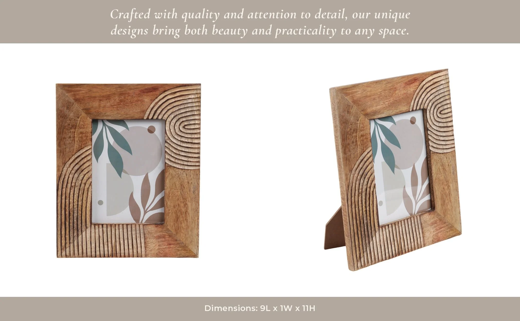 Wood, 5x7 Arches Photo Frame, Natural - Image 12
