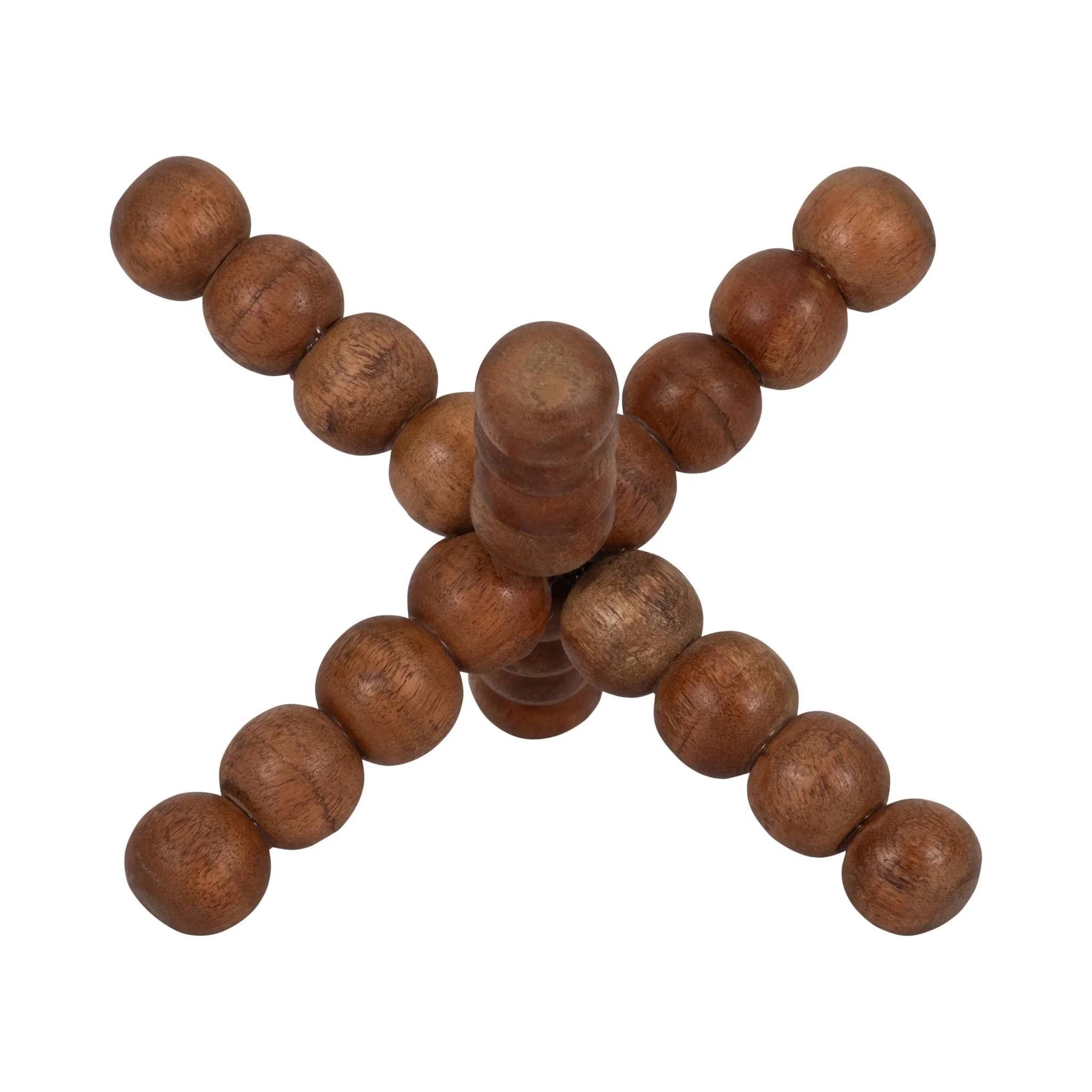 Wood, 6" Beaded Jack, Natural - Image 2