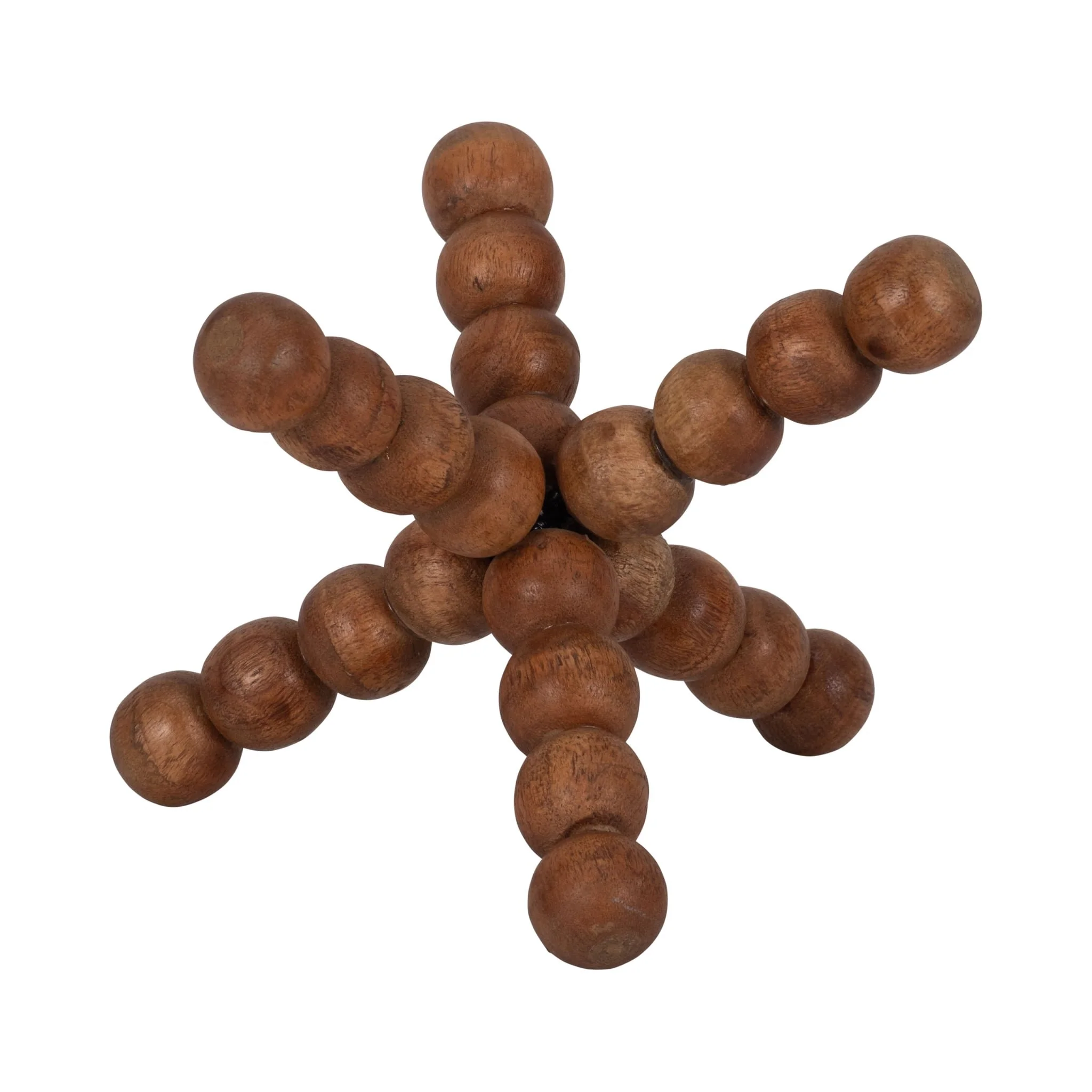 Wood, 6" Beaded Jack, Natural - Image 4