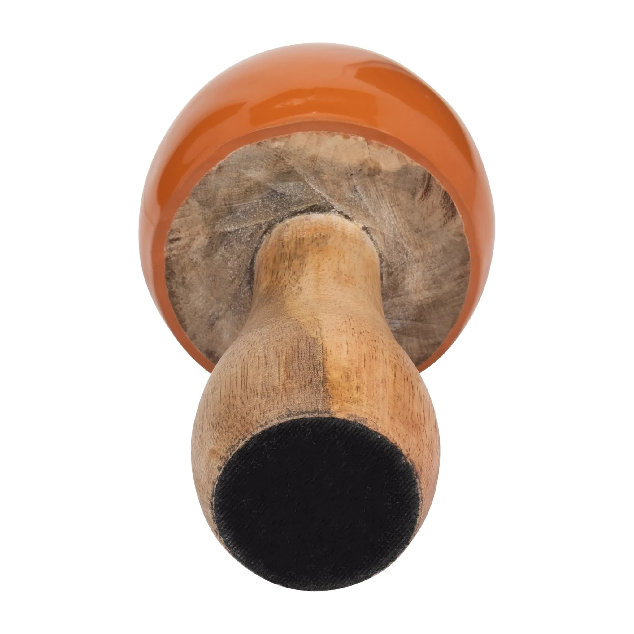 Wood, 6" Coned Mushroom, Burnt Orange - Image 5