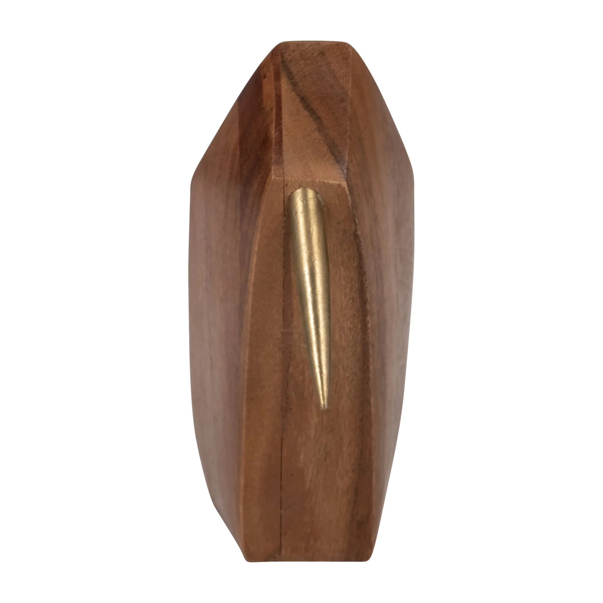 Wood, 6" Sitting Bird, Brown - Image 3