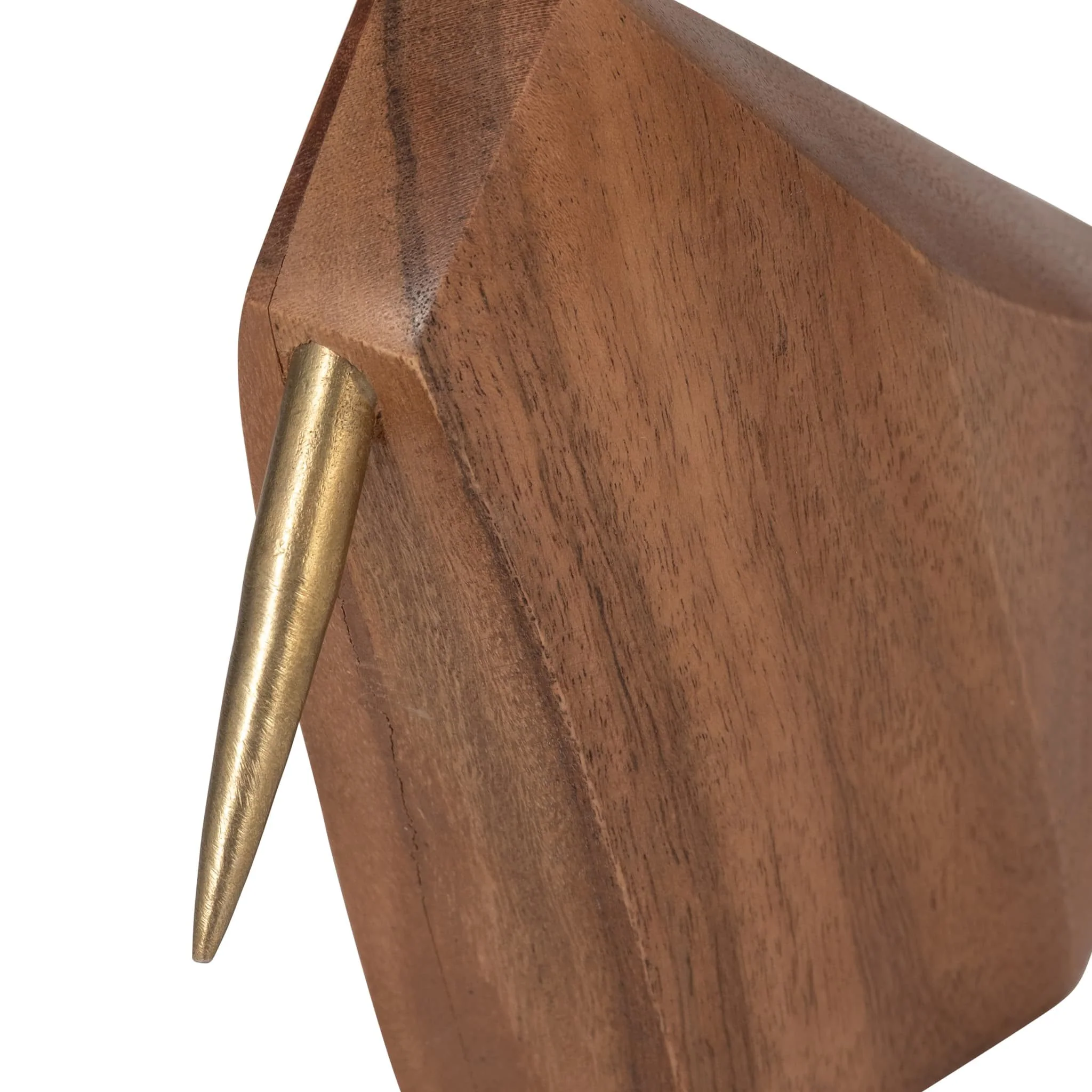Wood, 6" Sitting Bird, Brown - Image 4