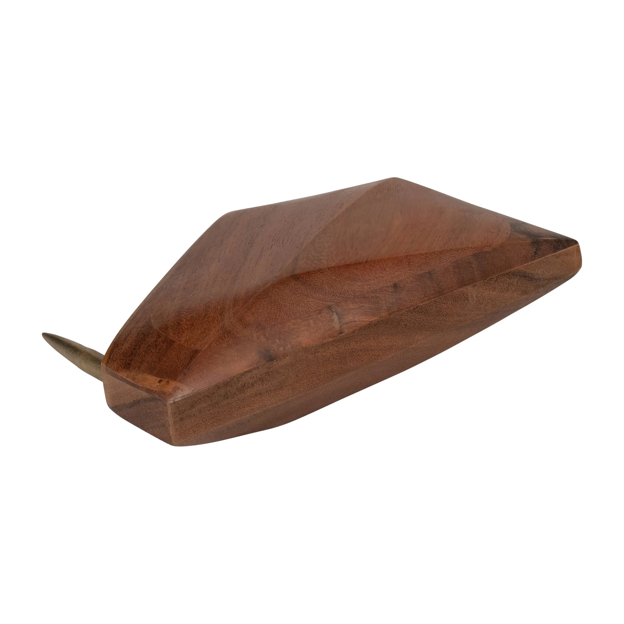Wood, 6" Sitting Bird, Brown - Image 5