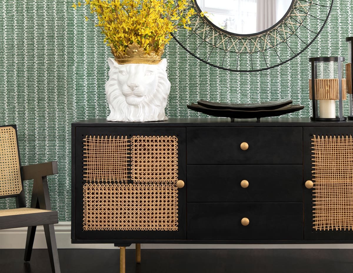 Wood 63x30" Patchwork Sideboard - Image 11