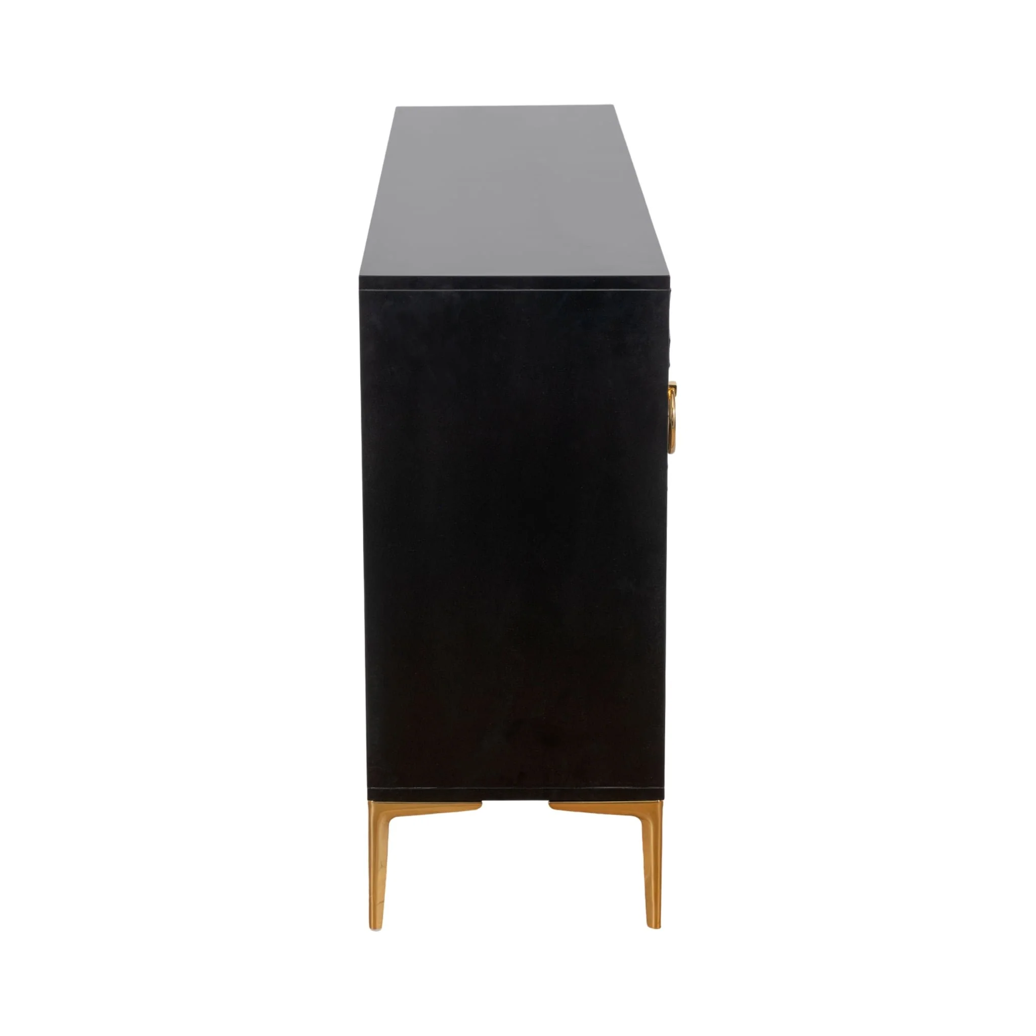 Wood, 65x35 Console Cabinet, Blk/gld, Kd - Image 5