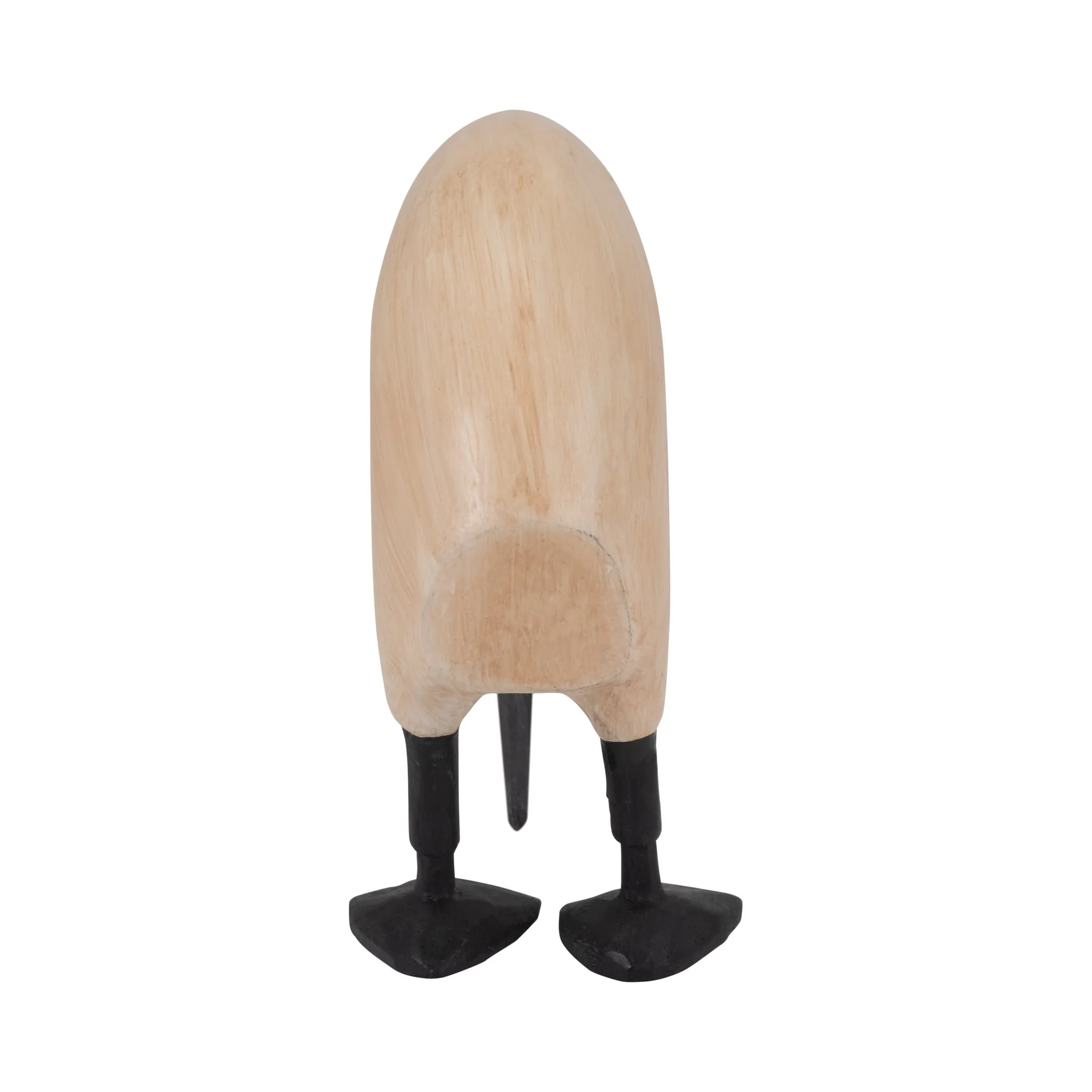 Wood, 7" Kiwi Bird W/ Black Legs, Natural - Image 4