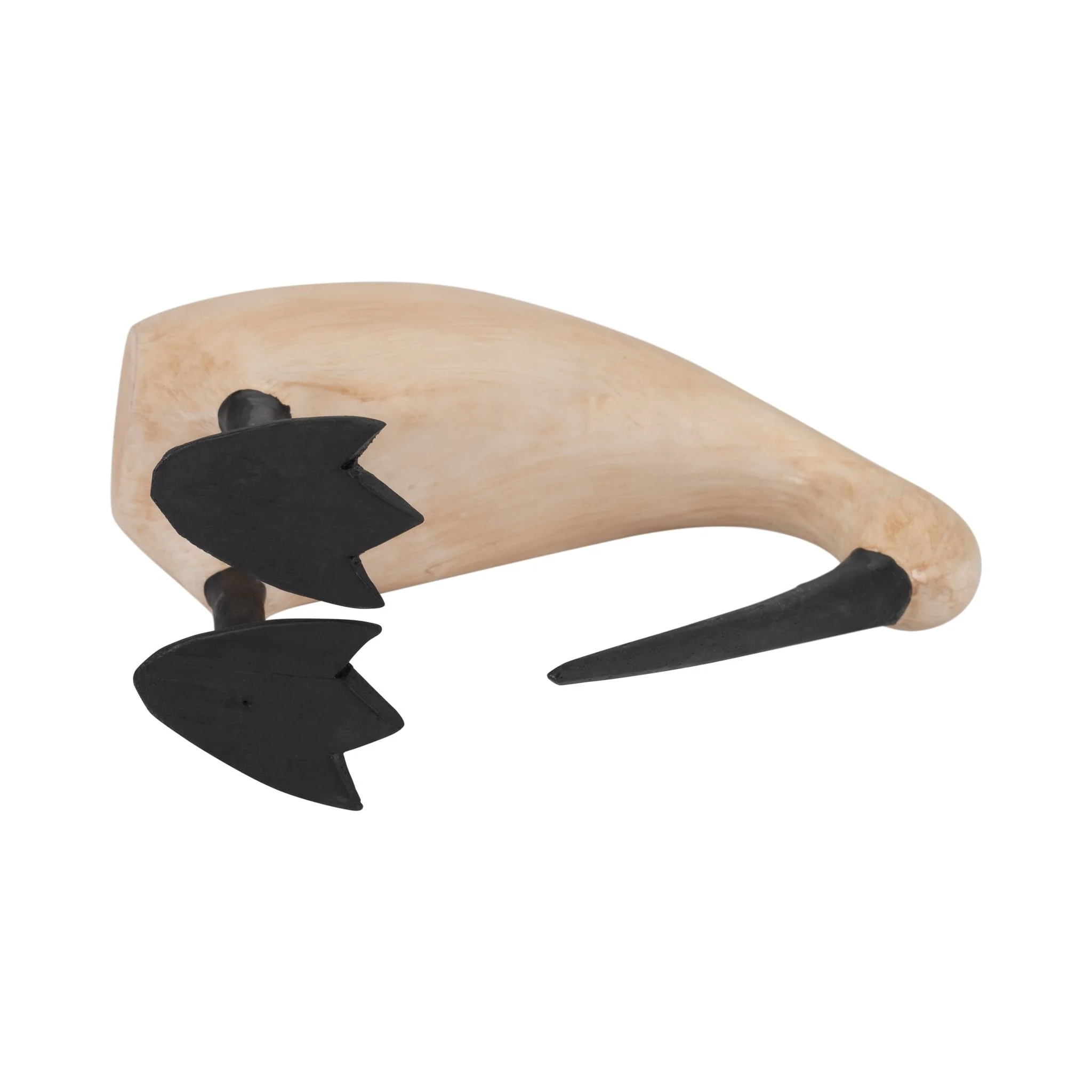 Wood, 7" Kiwi Bird W/ Black Legs, Natural - Image 7