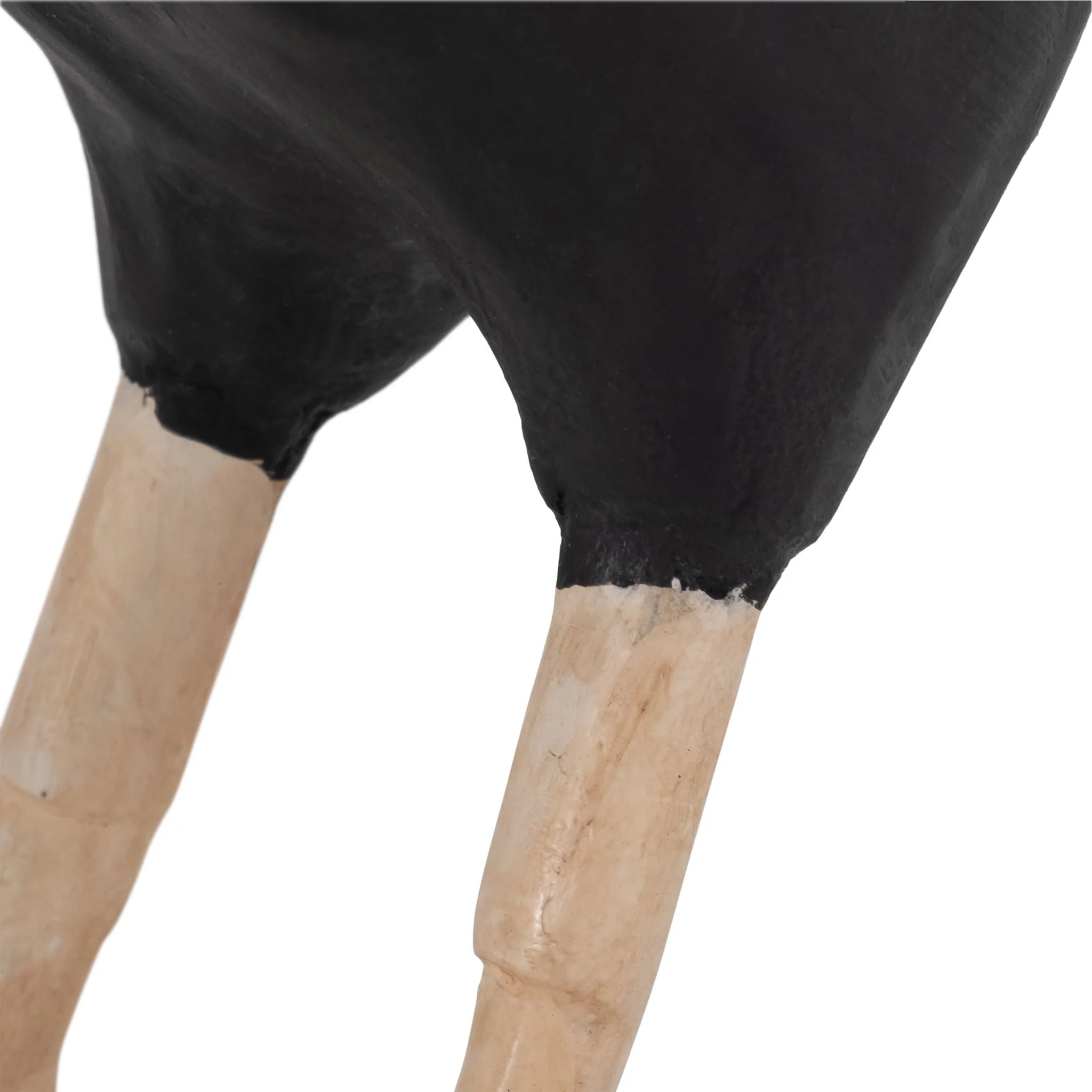 Wood, 7" Kiwi Bird W/ Natural Legs, Black - Image 5