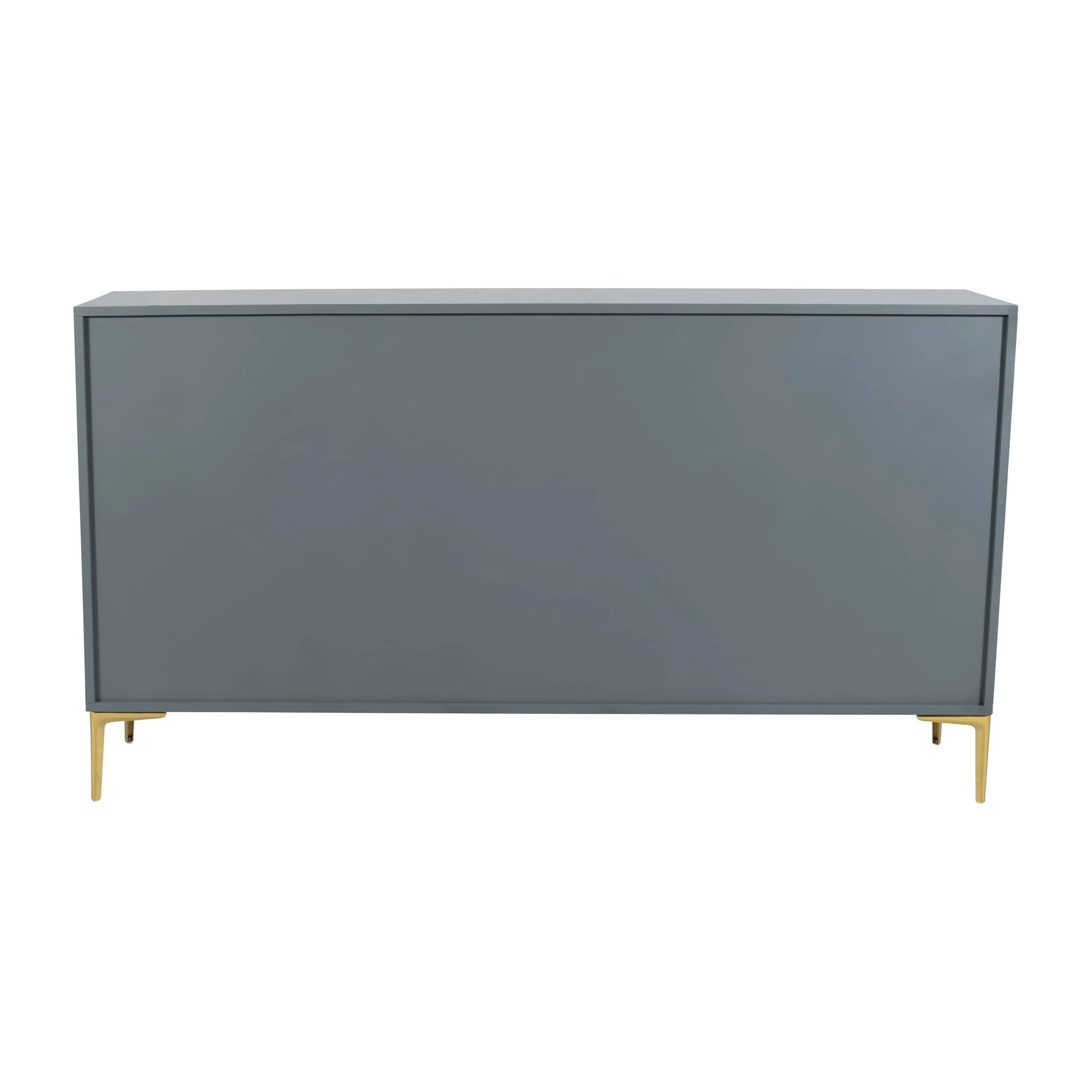 Wood, 78x39 Console Cabinet, Gray/gld, Kd - Image 8