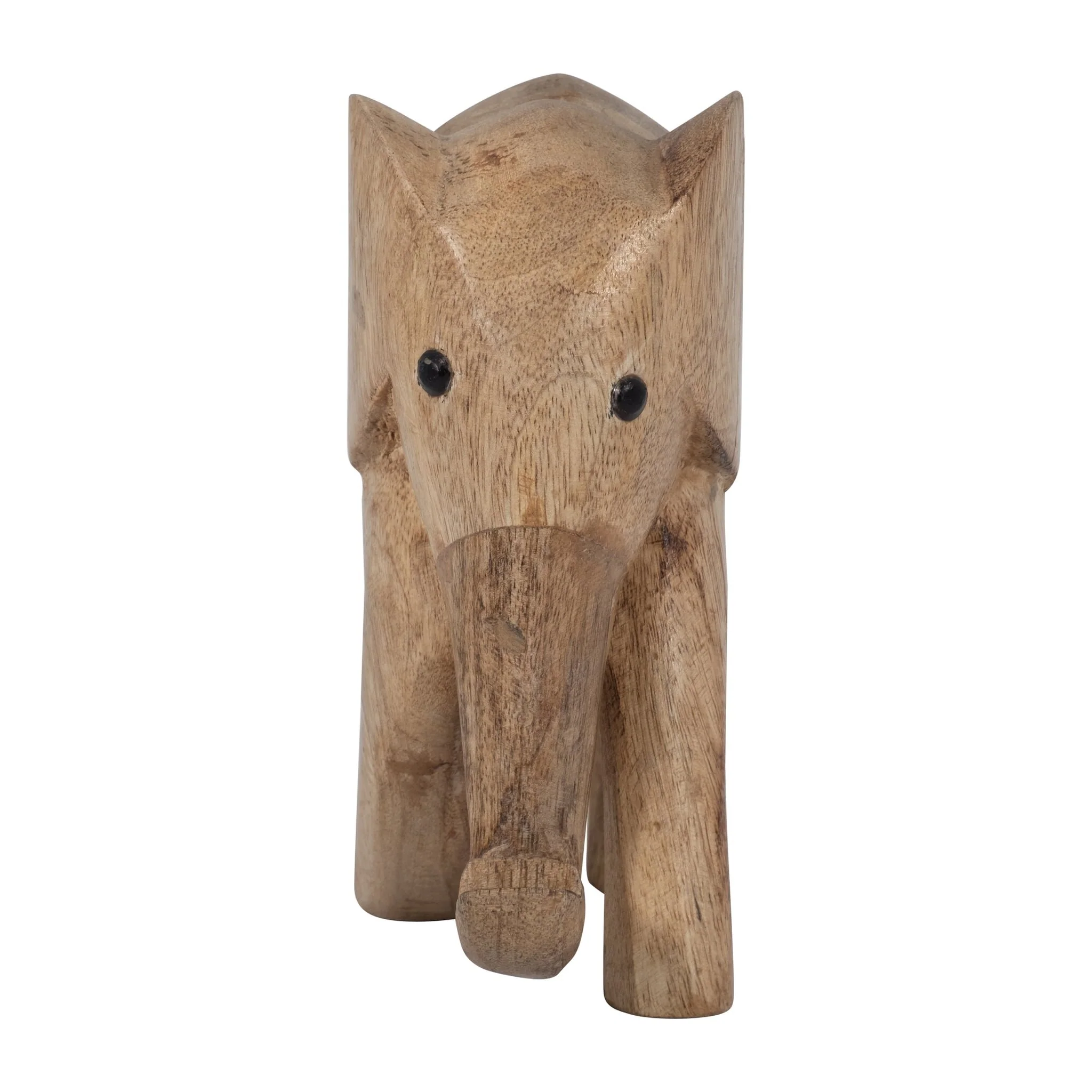 Wood, 7"h Elephant Deco, Brown - Image 3