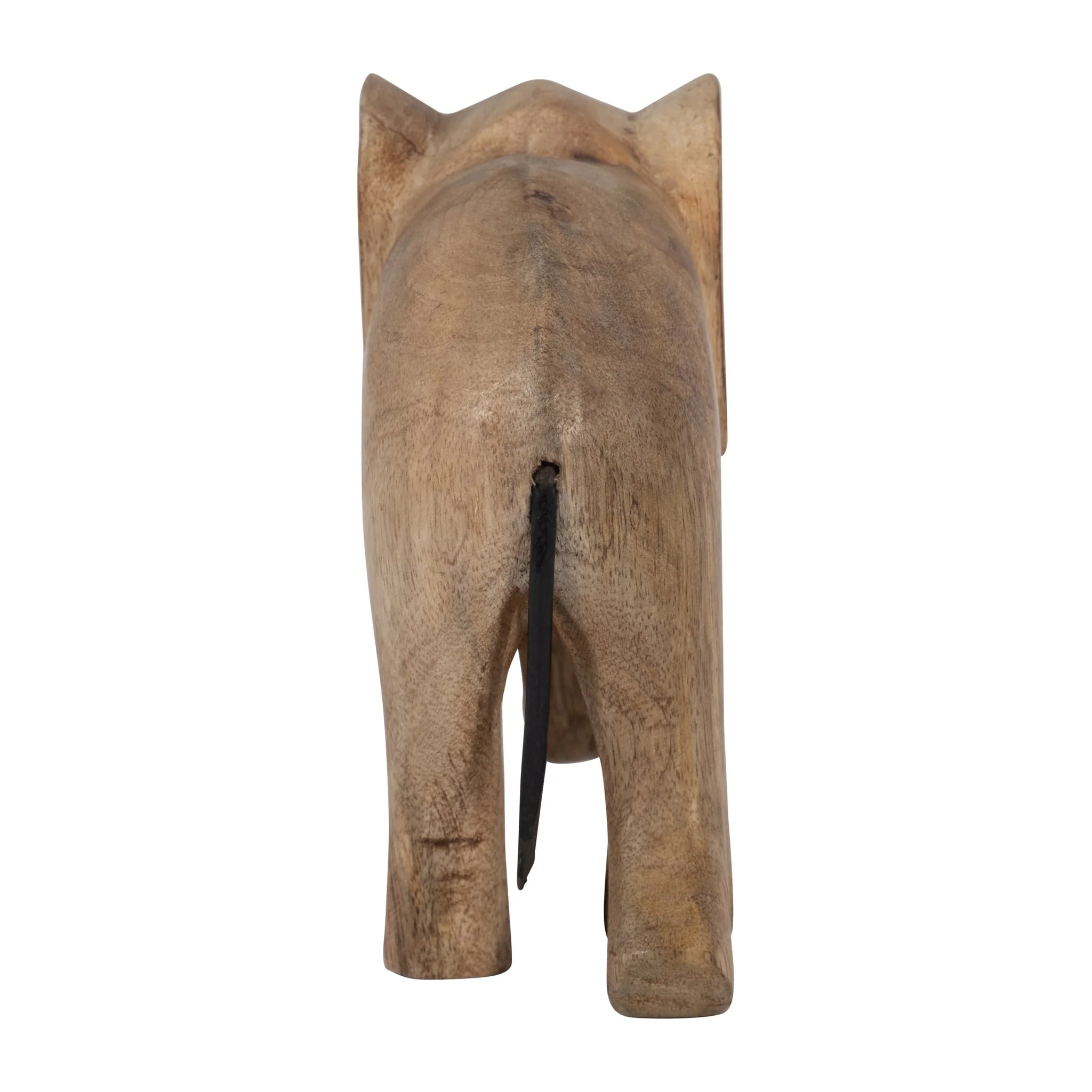 Wood, 7"h Elephant Deco, Brown - Image 4