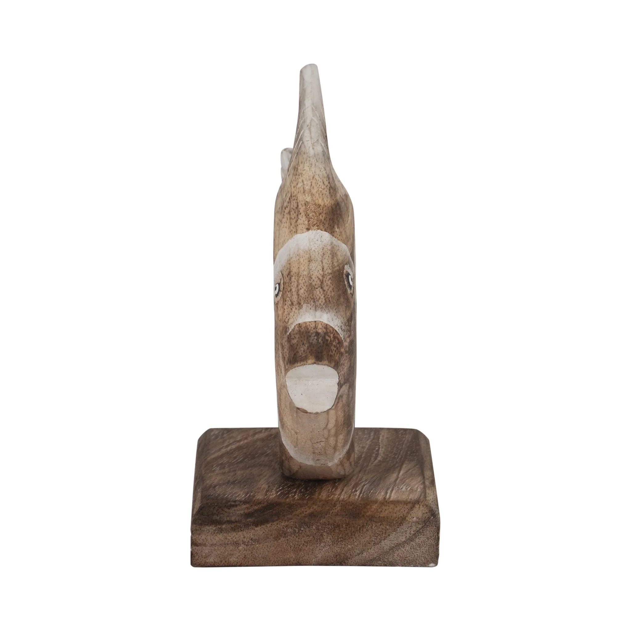 Wood, 8" Angel Fish, Natural - Image 3