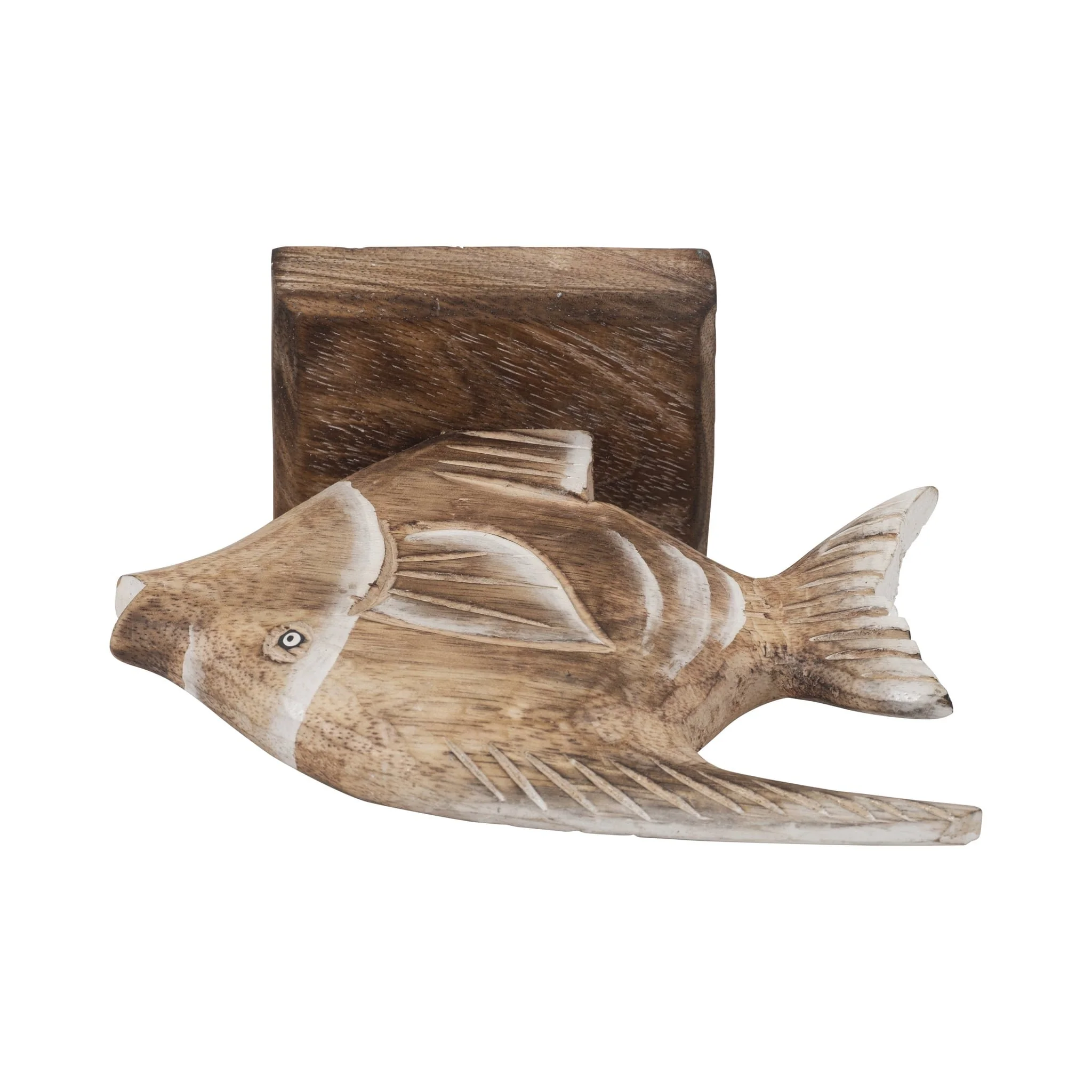 Wood, 8" Angel Fish, Natural - Image 6