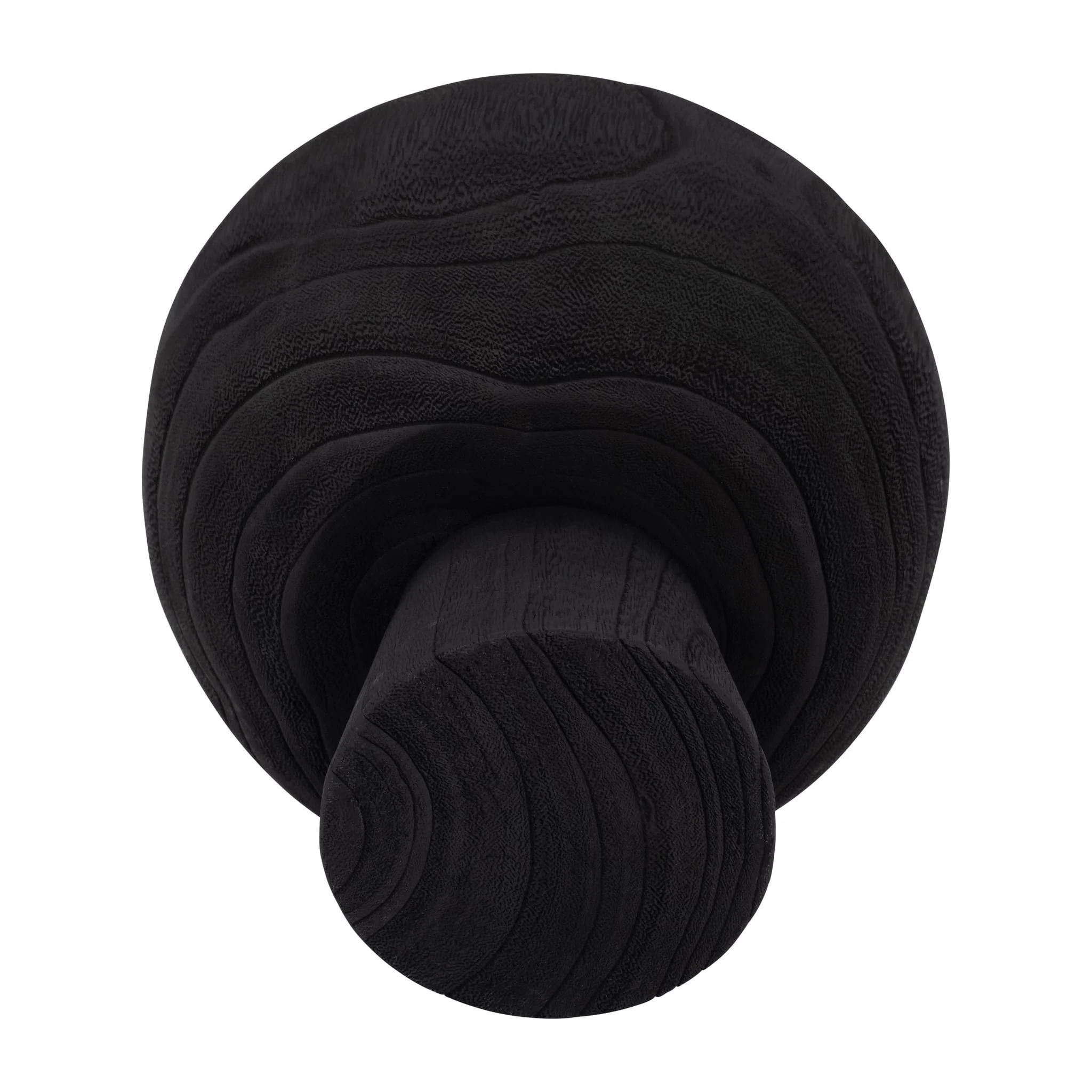 Wood, 8" Bowl W/ Stand, Black - Image 6