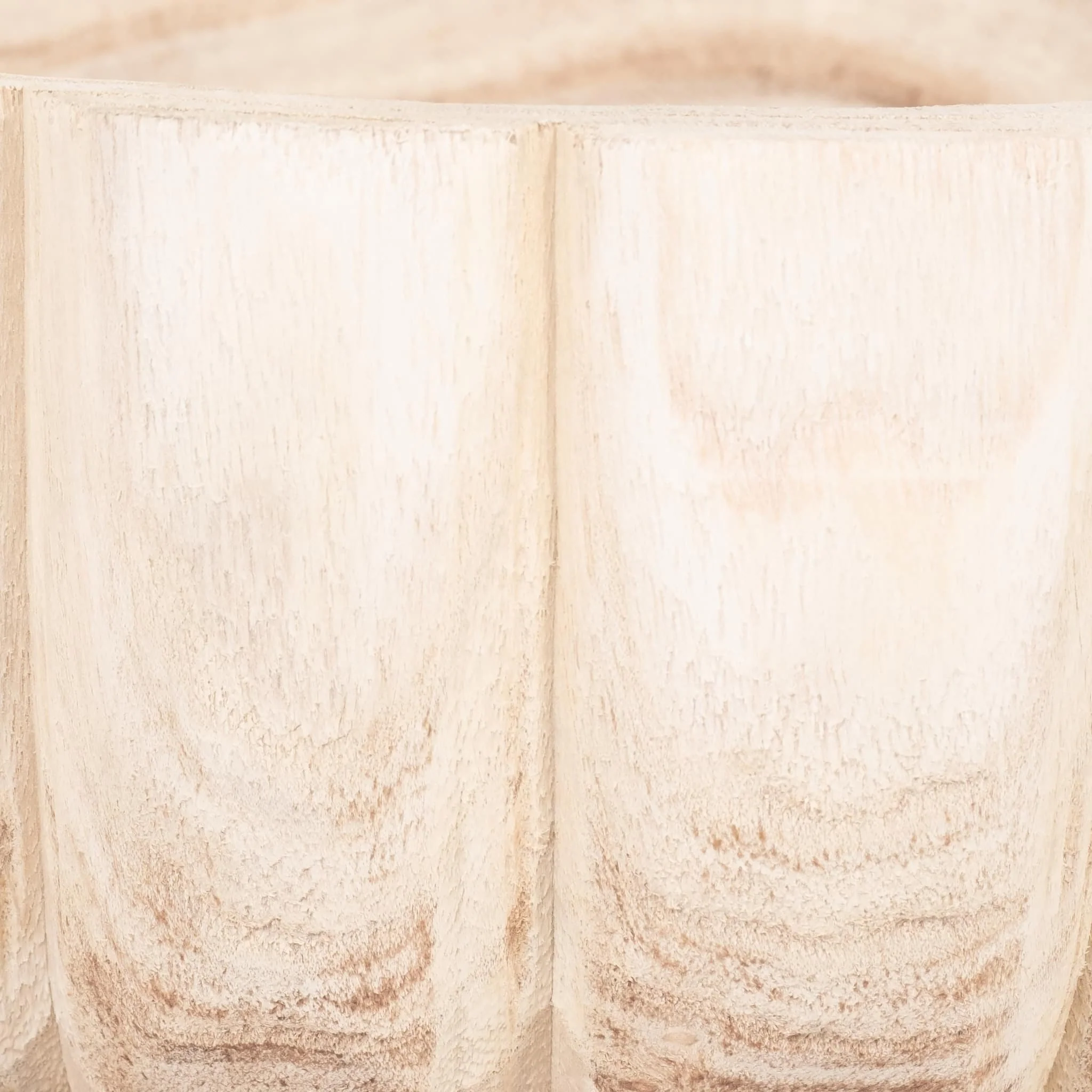 Wood, 9" Scalloped Bowl, Natural - Image 5
